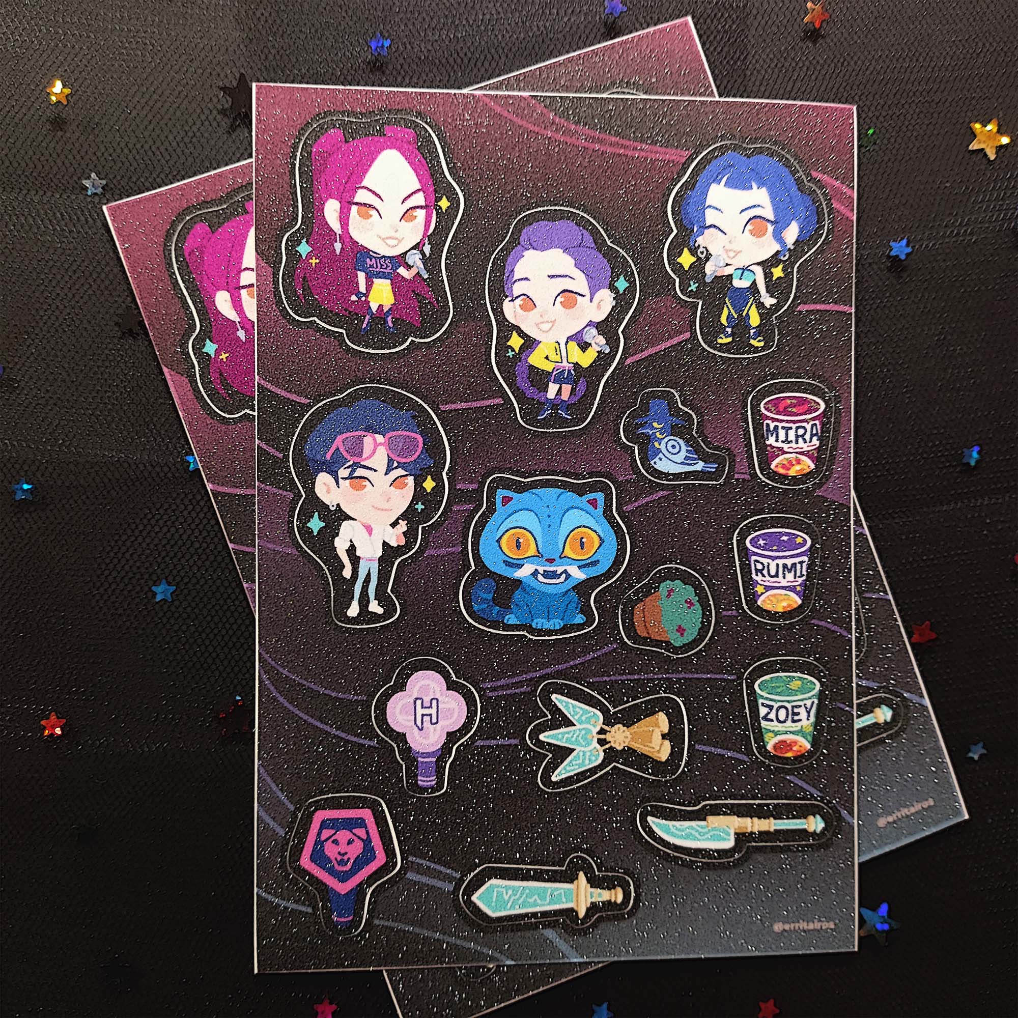 Стикерпак А6 "Кpop Demon Hunters" сахар