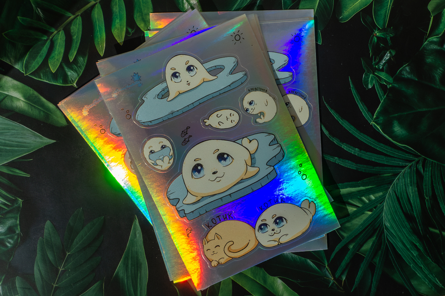 Стикеры А6 "Морские котики"