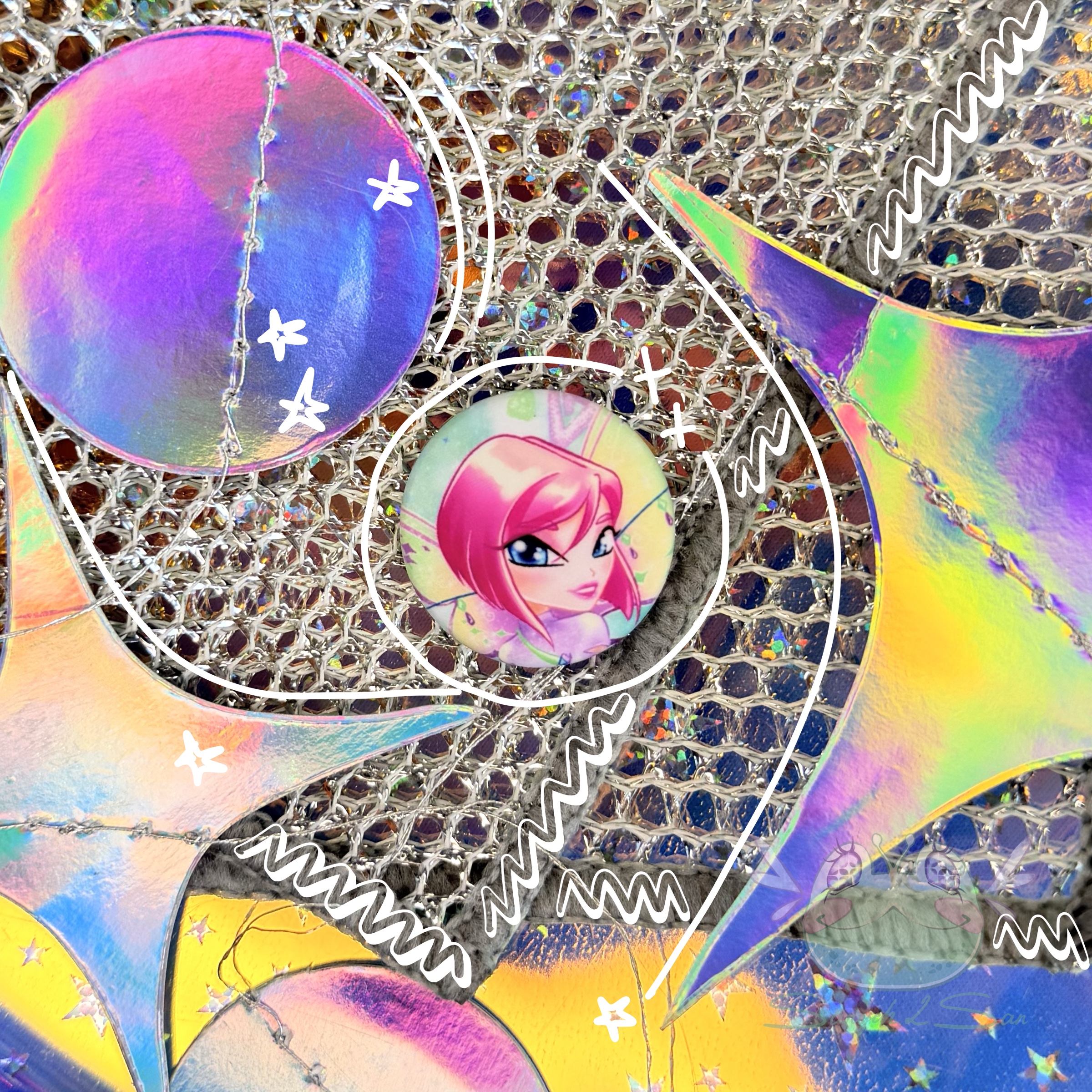 Значок 25мм ТЕКНА, Беливикс круг мат