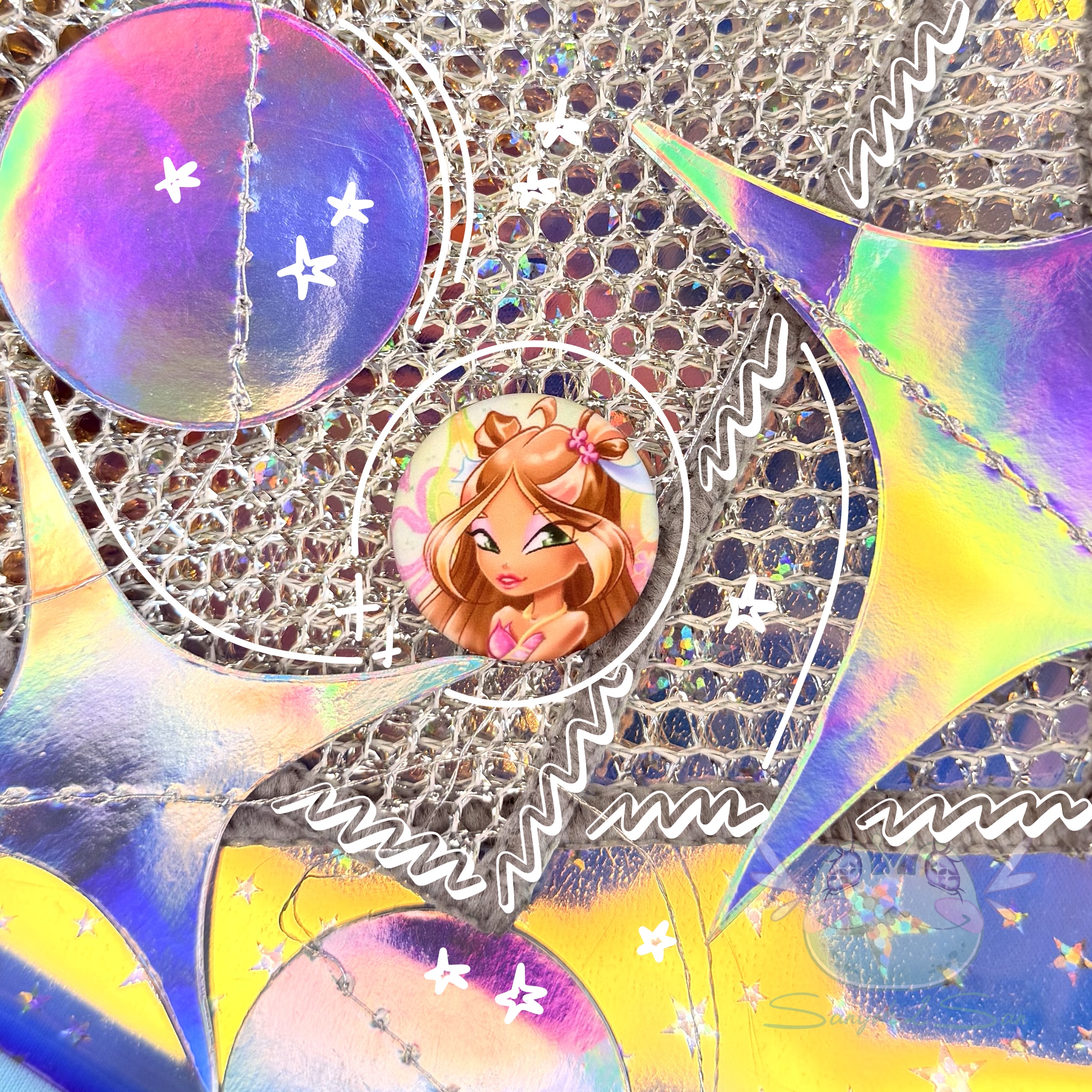 Значок 25мм ФЛОРА, Беливикс круг мат