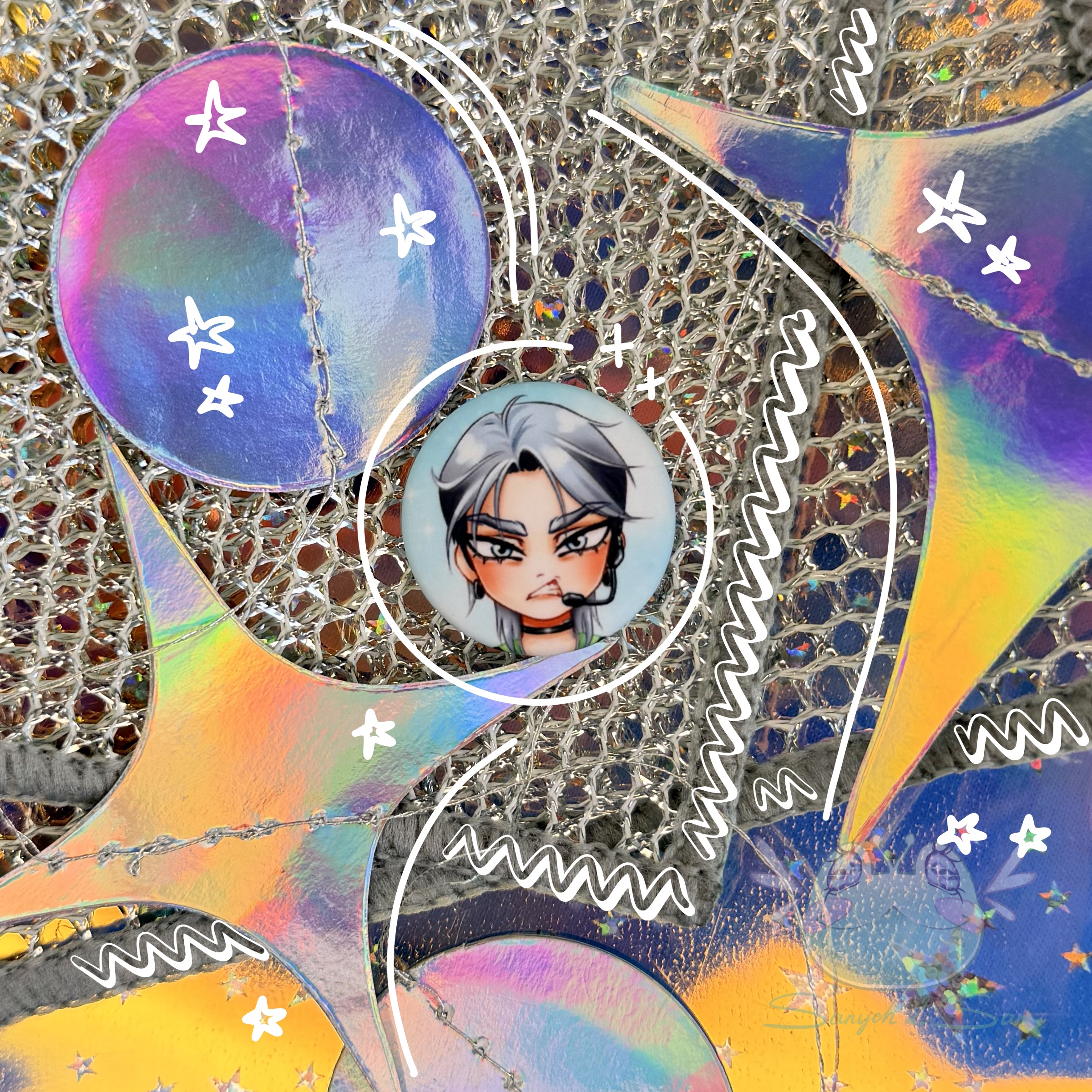 Значок 25мм ТИЛЛ, Ино., сцена, 2.0 круг мат