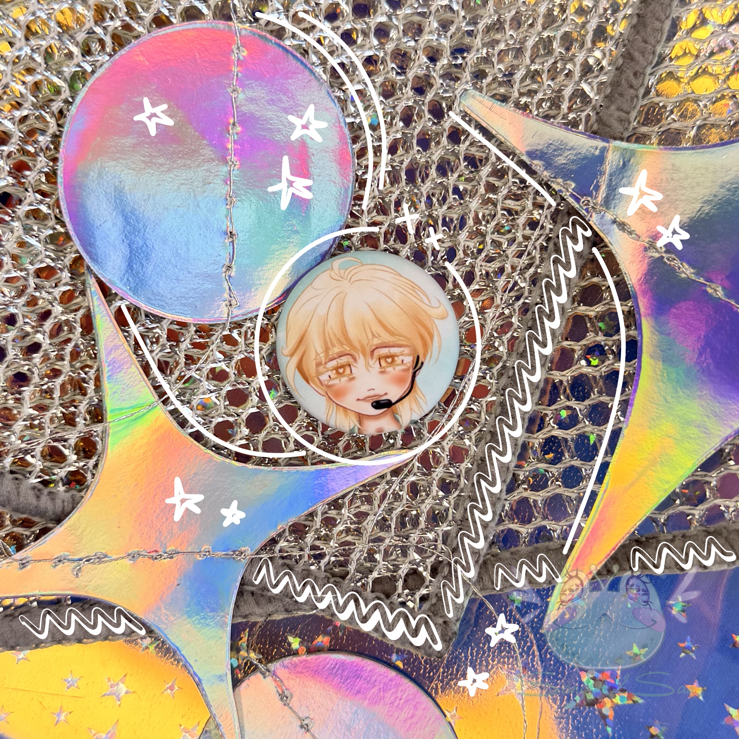 Значок 25мм ЛУКА, Ино., сцена, 2.0 круг мат