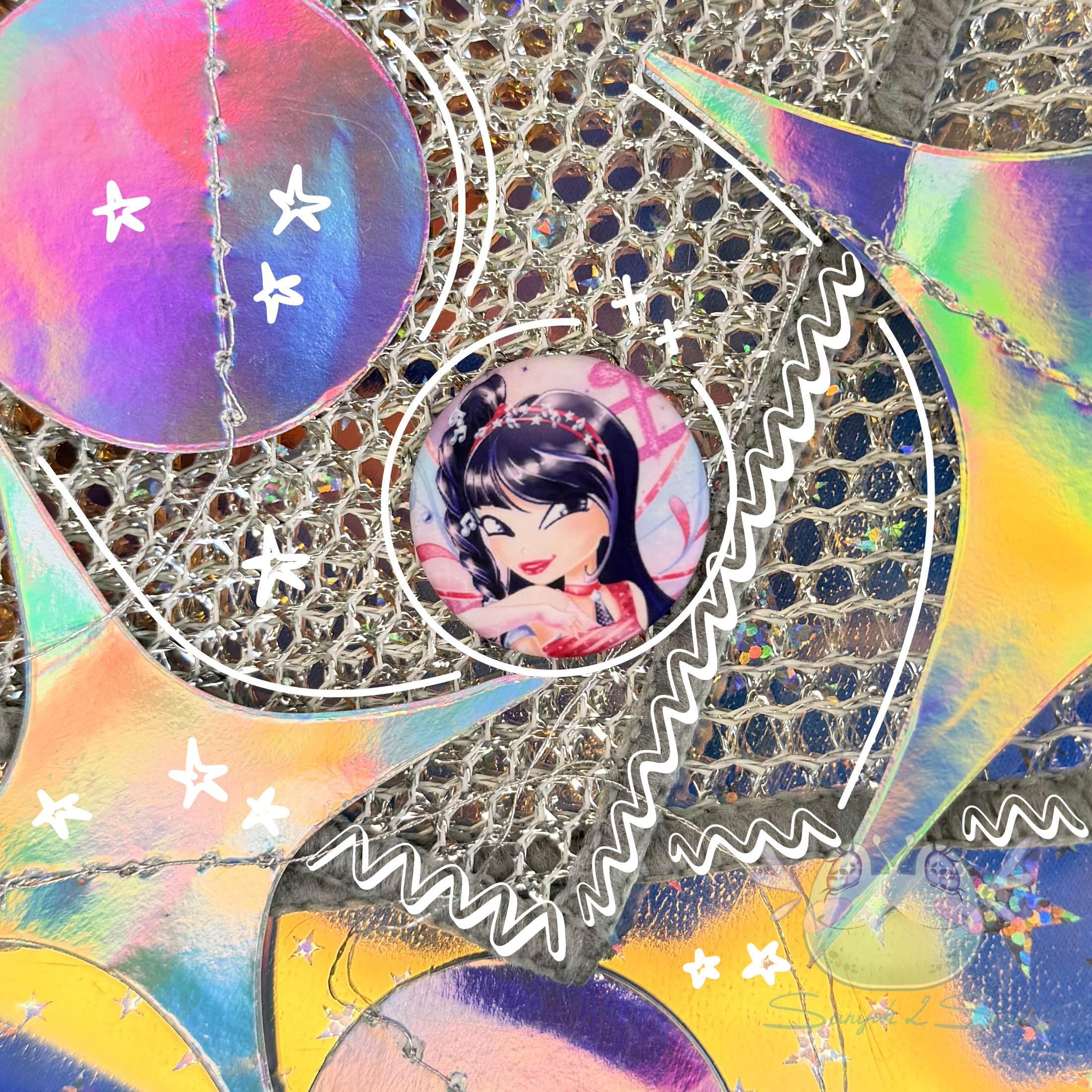 Значок 25мм МУЗА, Беливикс круг мат