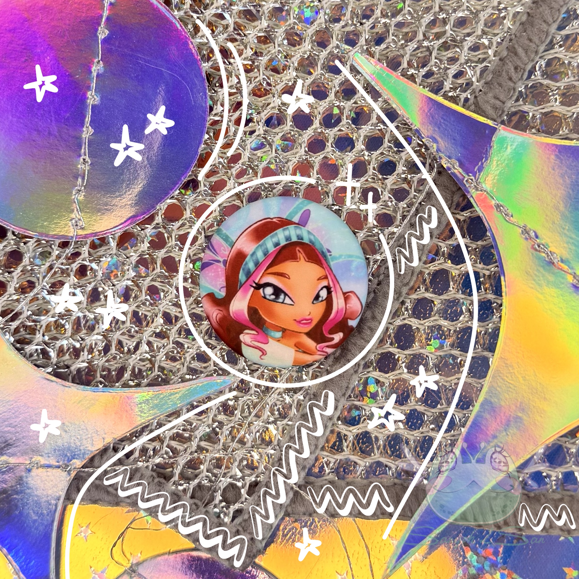 Значок 25мм ЛЕЙЛА, Беливикс круг мат