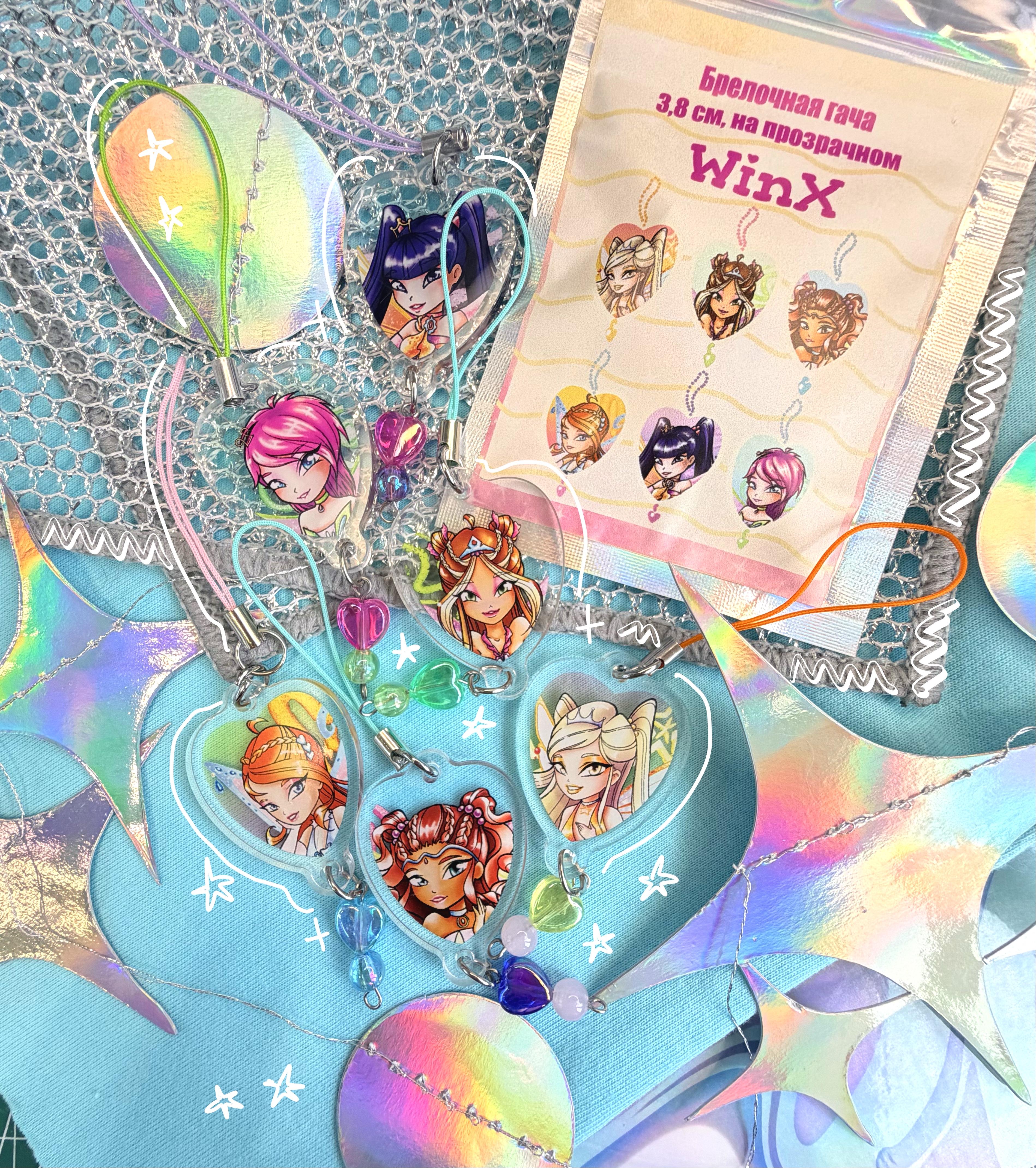 Случ., бр., Винкс, 4см, дв-ый акрил, прозрач