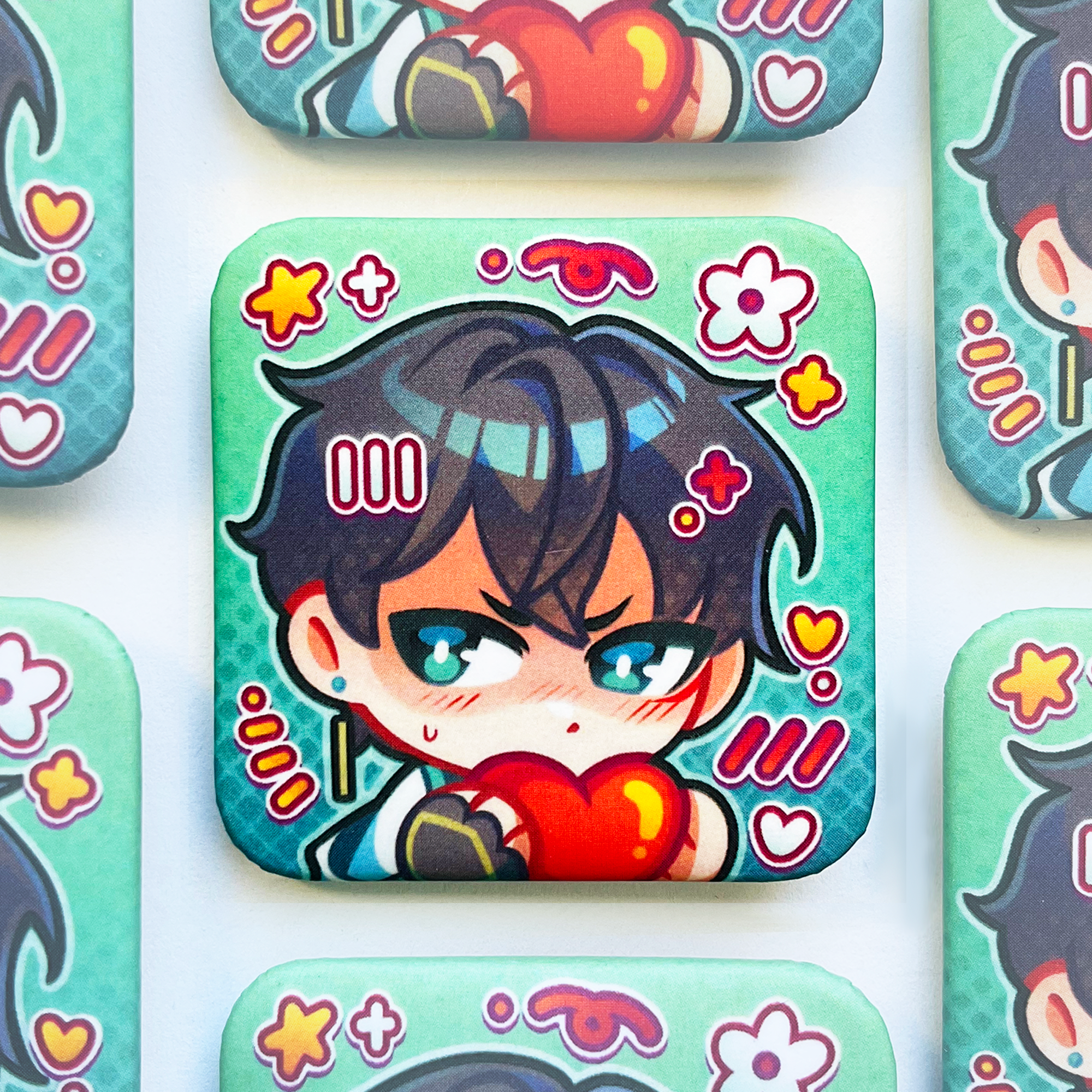 Значок квадрат 37мм ХСР Дань Хэн