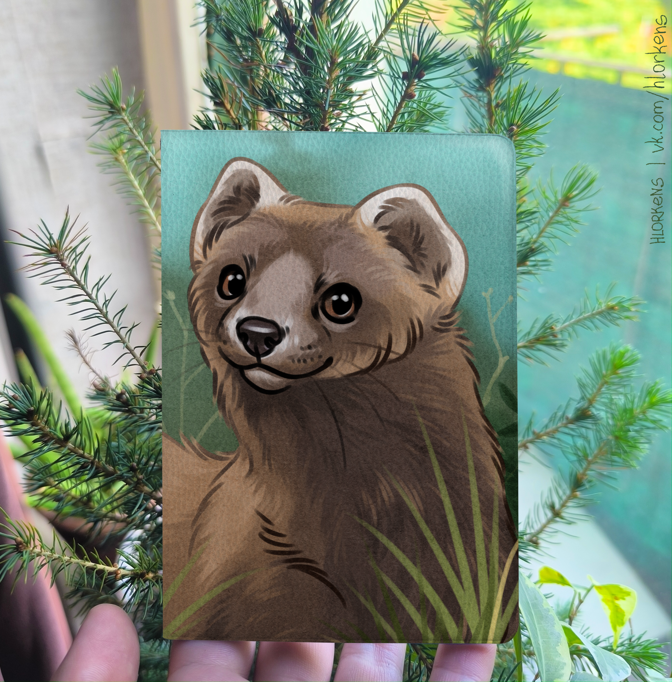 Обложка на паспорт "Норка"