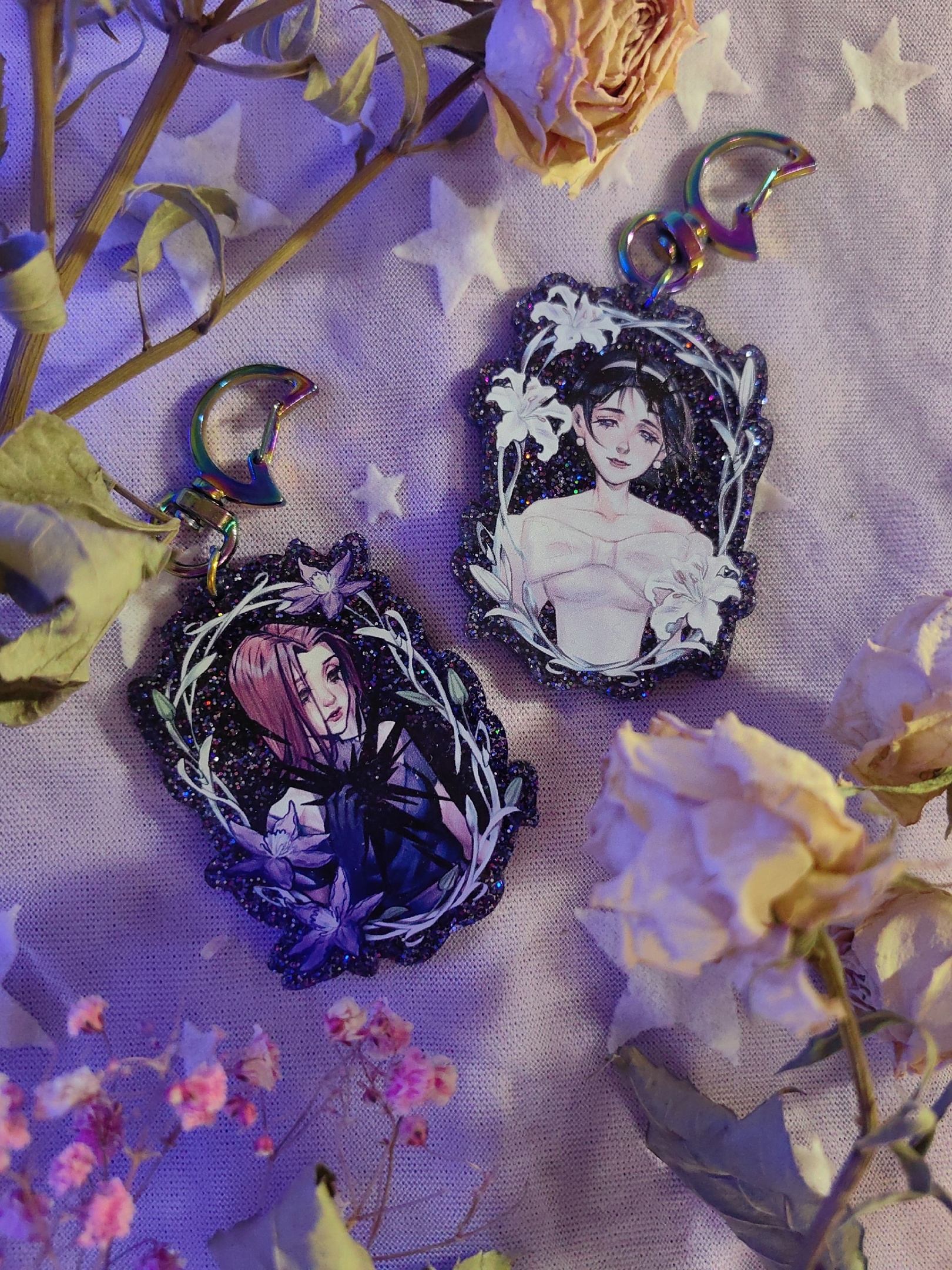 Брелок с блестками "Мизи Алиен стейдж"