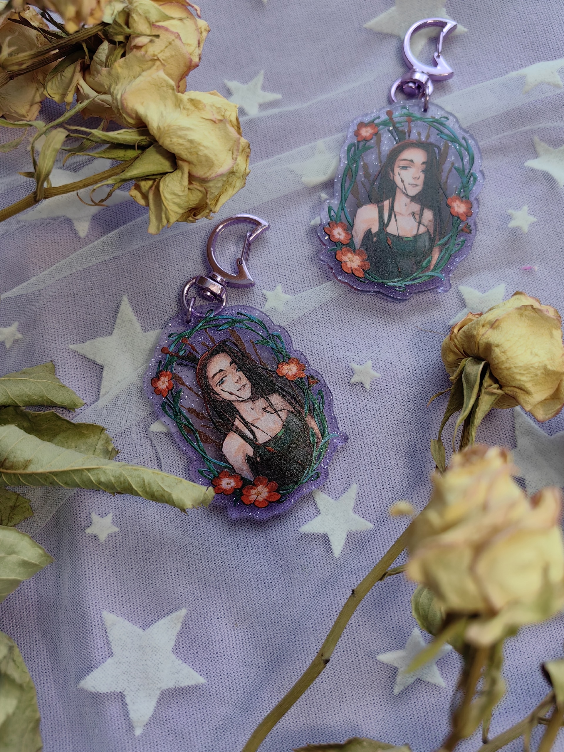 Брелок с блестками "Хена Алиен Стейдж"