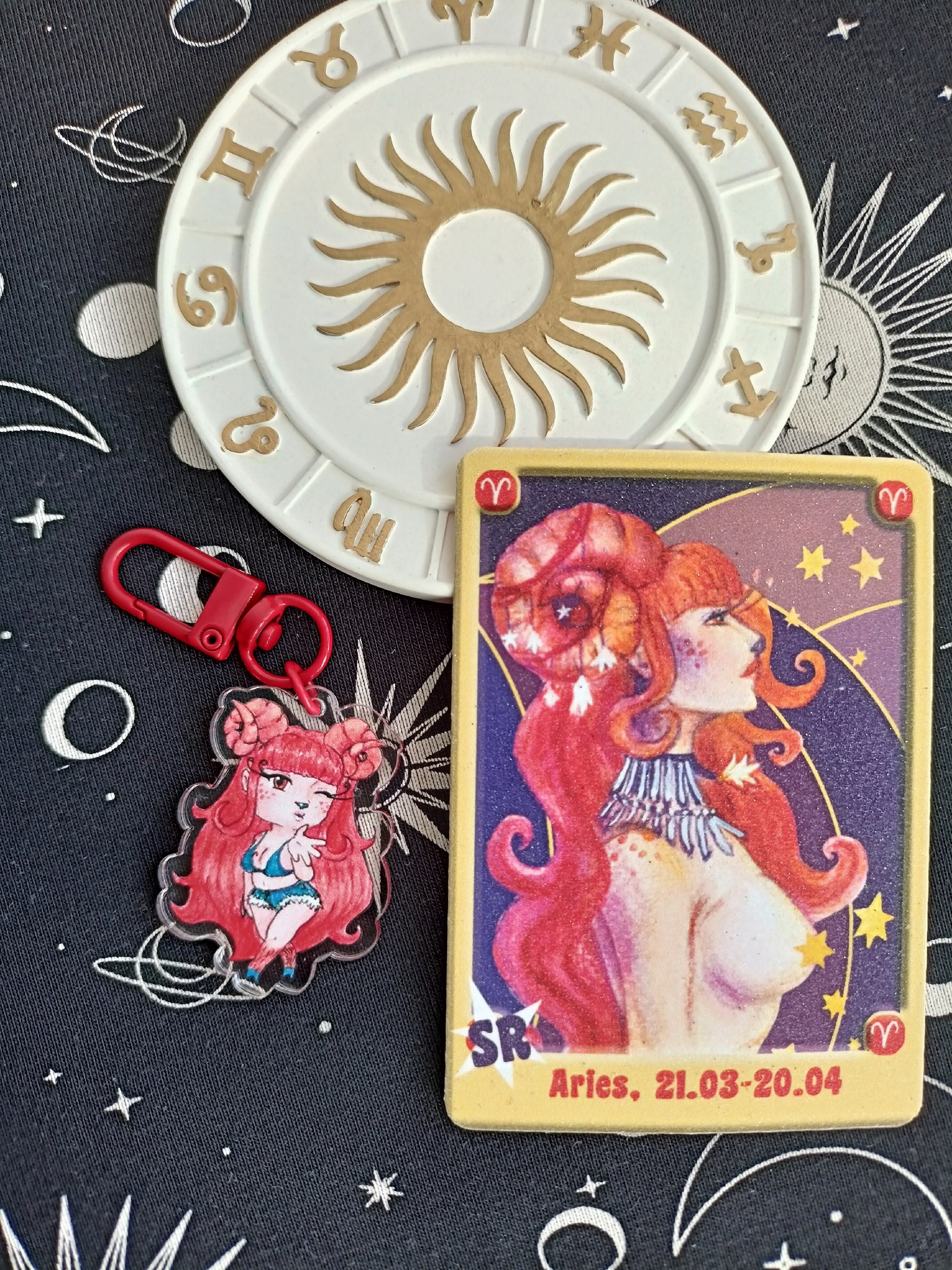 Овен брелок+карта