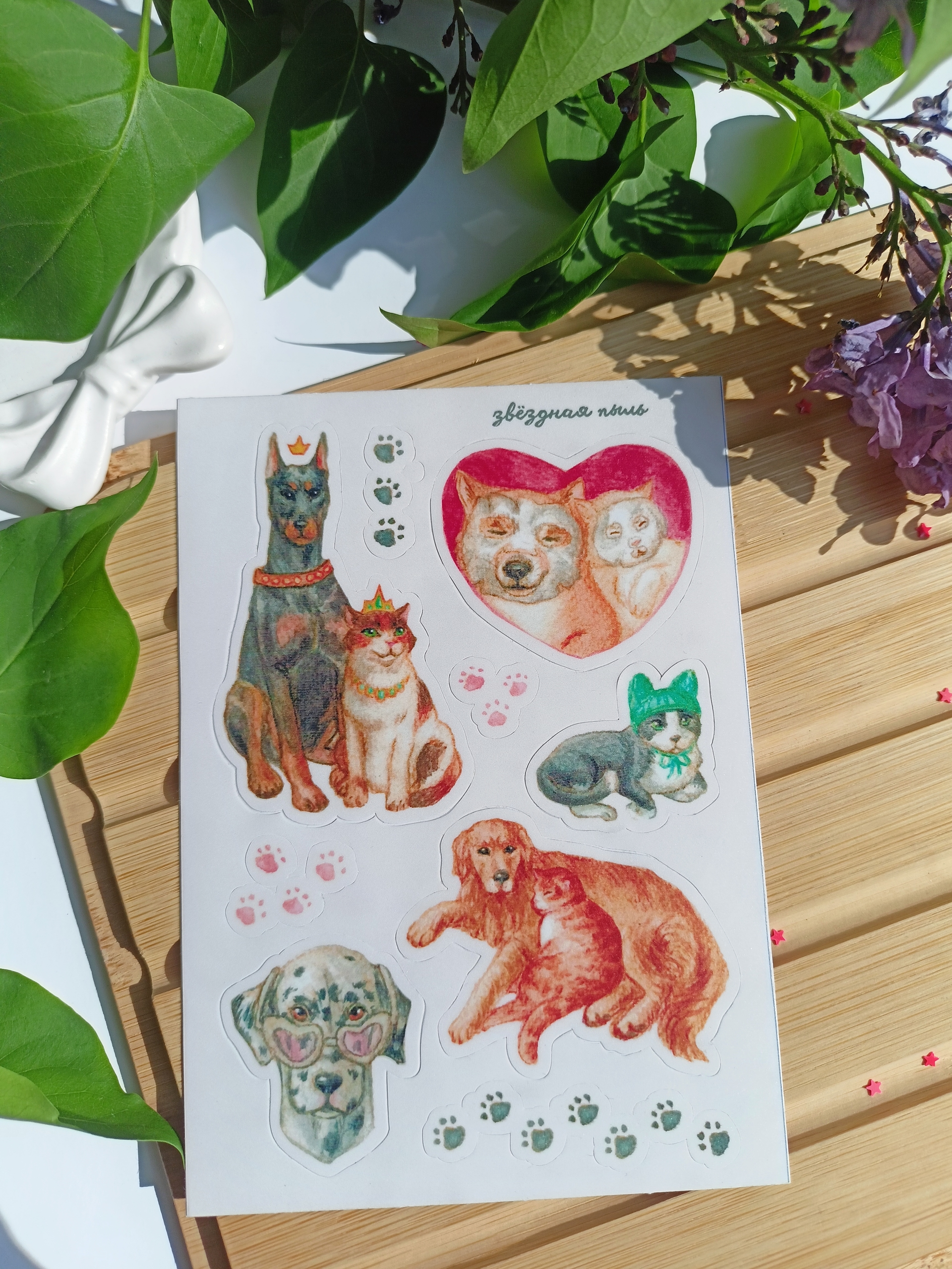 Стикерпак А6 Котопсы