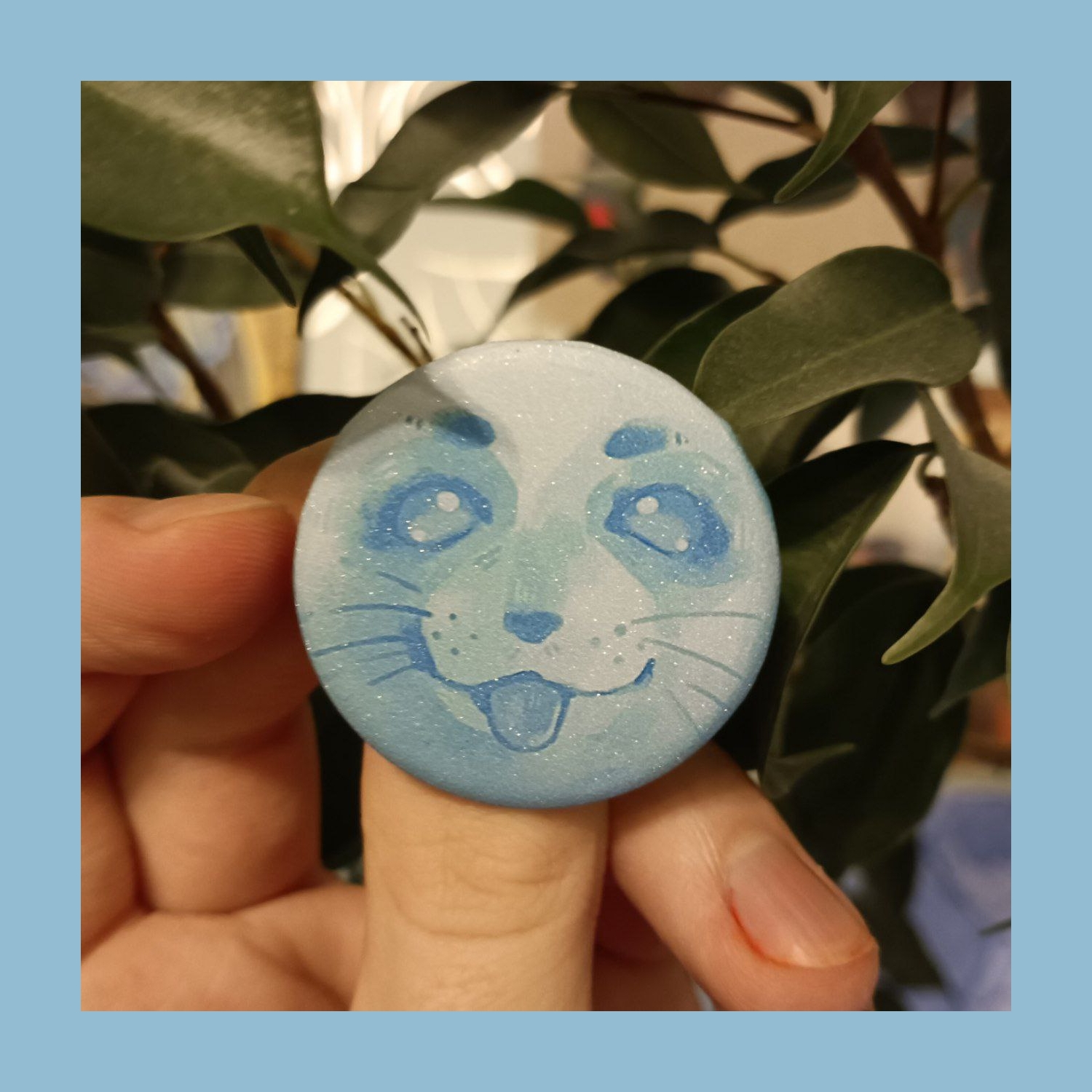 Значок тюлень сахар