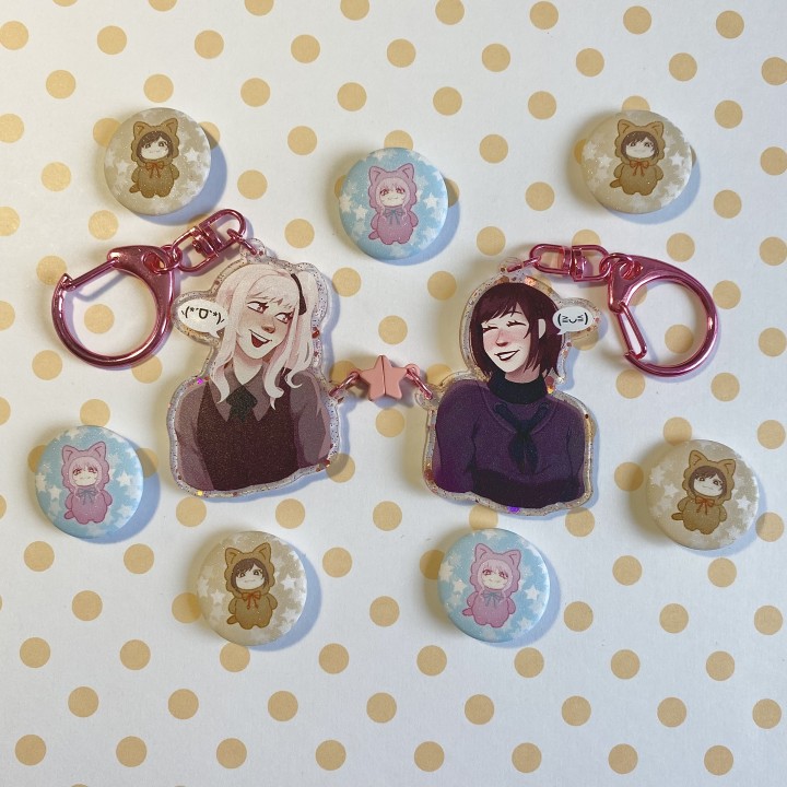 Парный брелок на магнитах "Мизуэны"