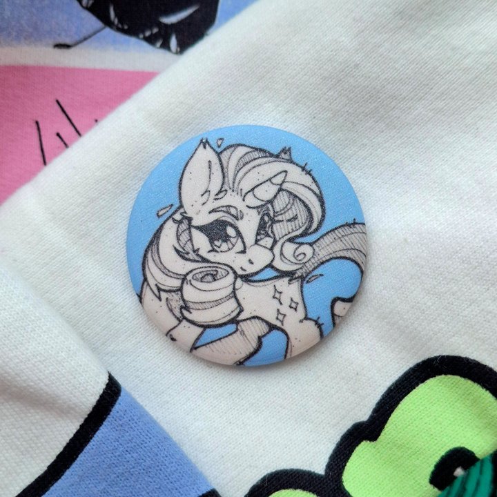 Значок Рэрити к 15-летию MLP:FiM