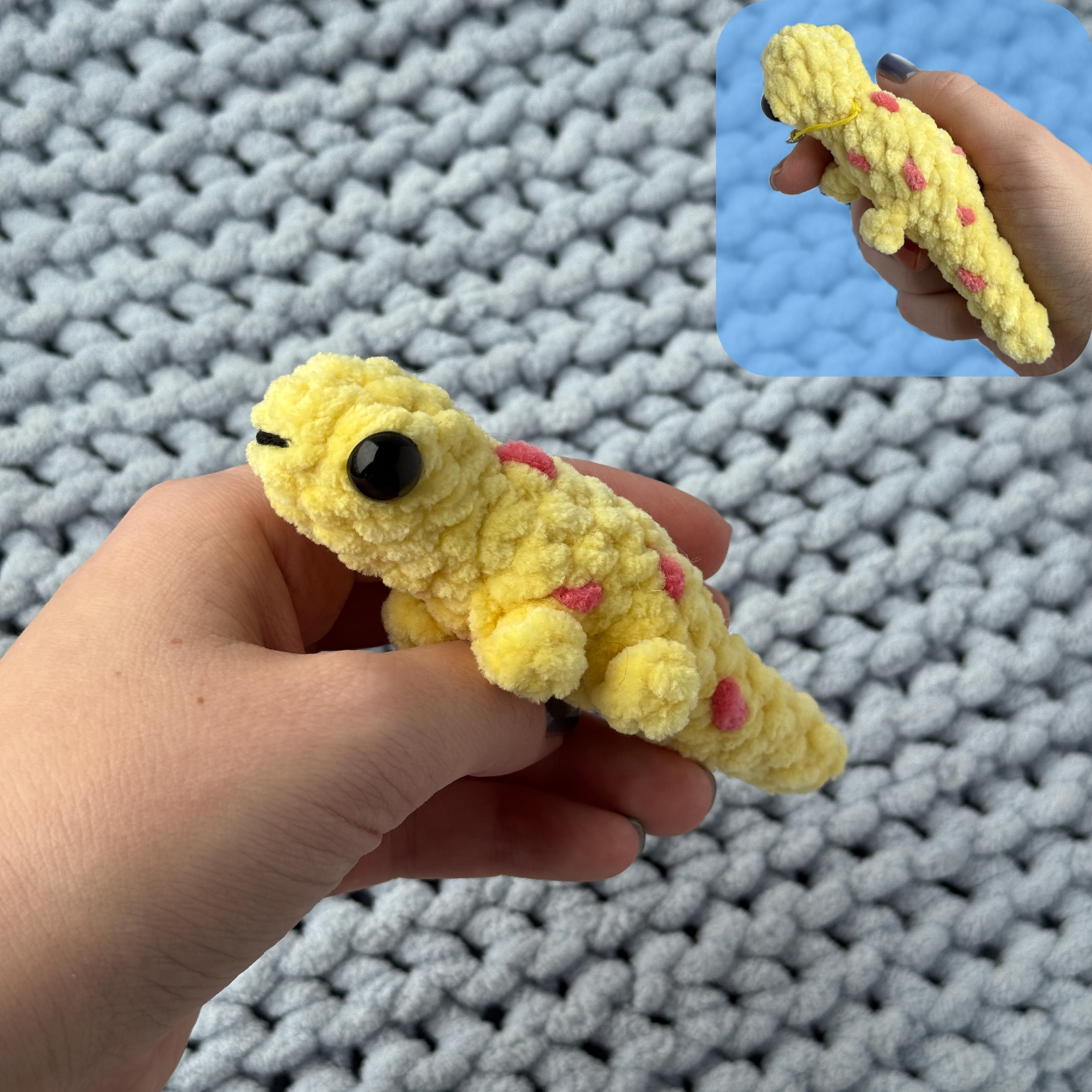 Ящерка желтая