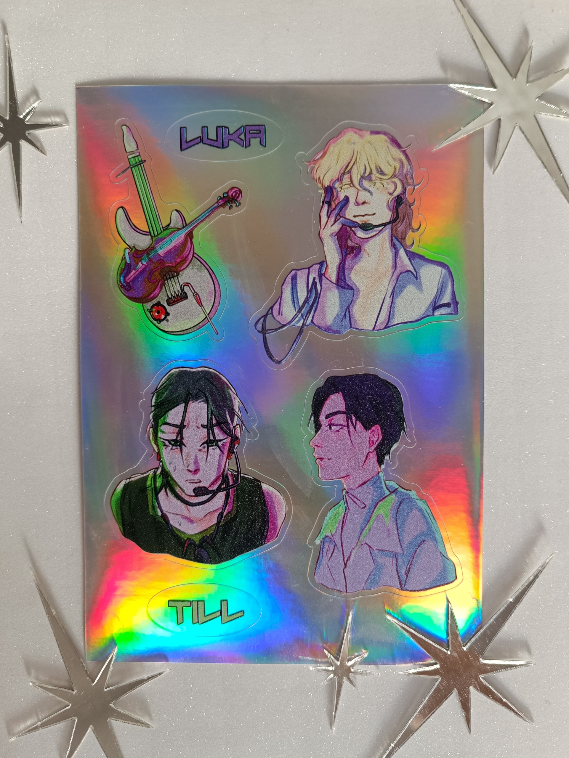 Наклейки А6 голография Алиен Стейдж