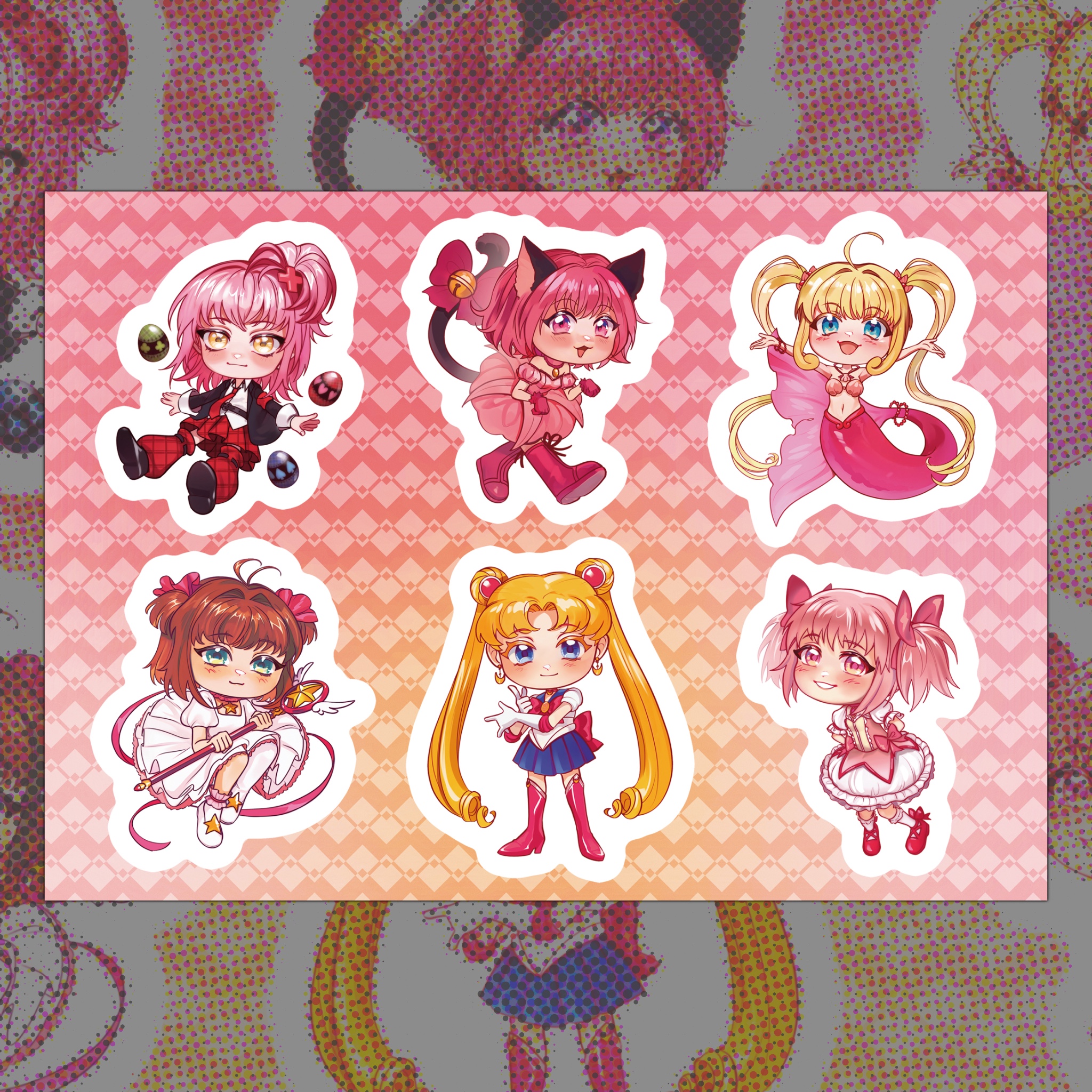 Стикерпак девочки-волшебницы