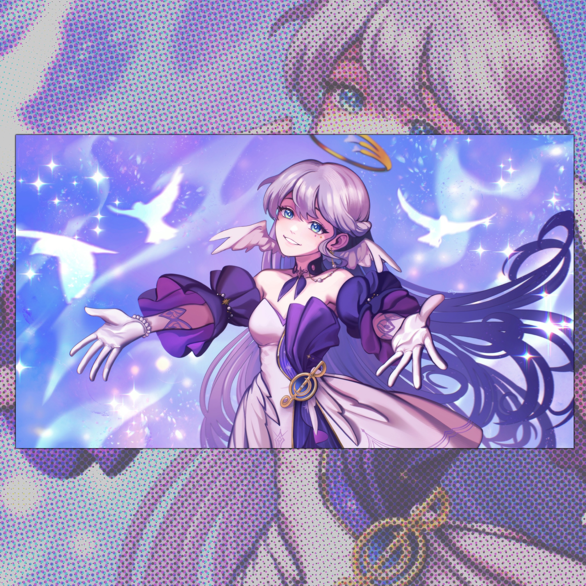 Открытка Зарянка длинная