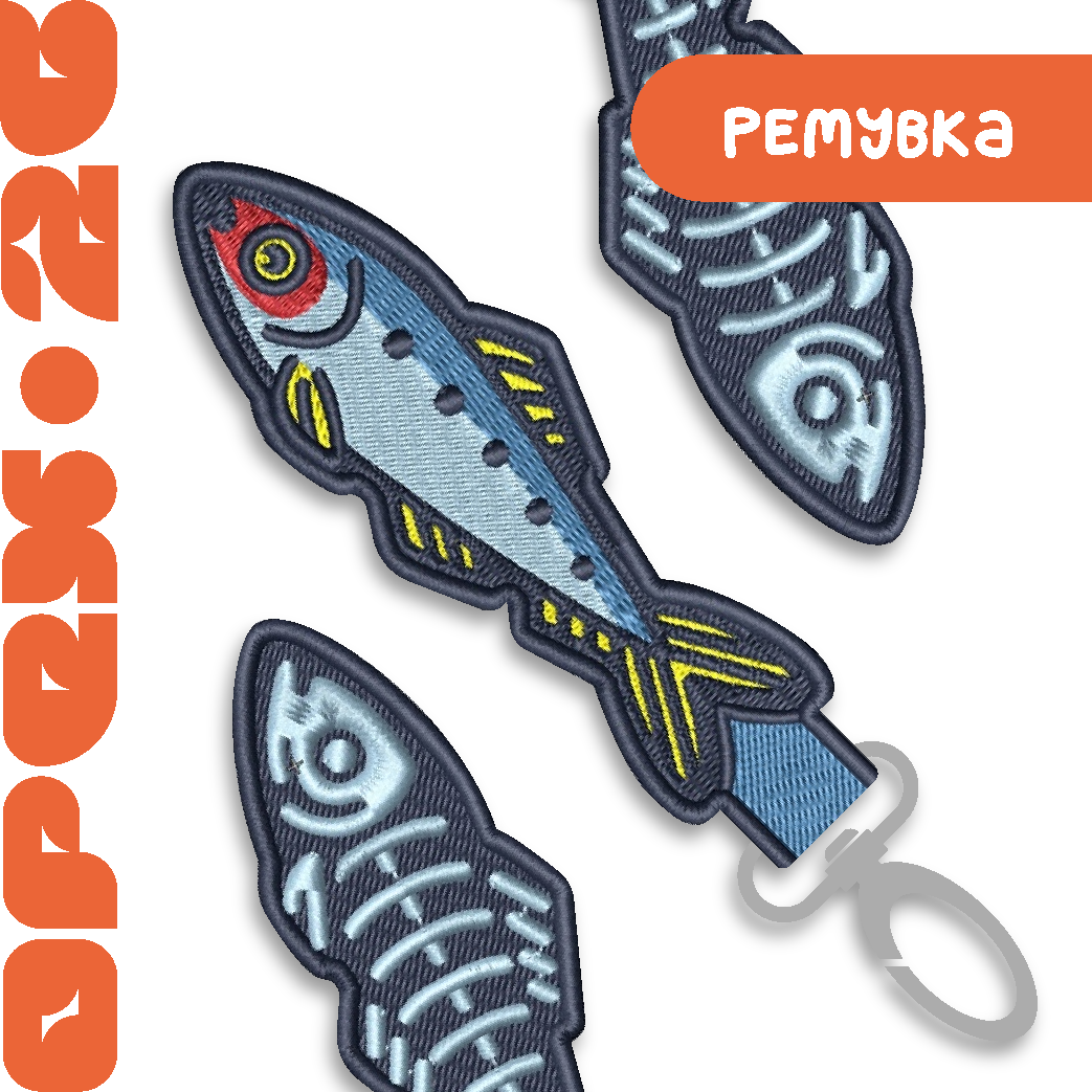 Вышивной брелок "Иваси"