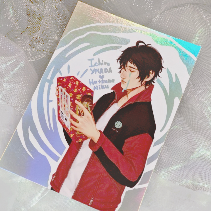 Открытка с фольгой Ичиро