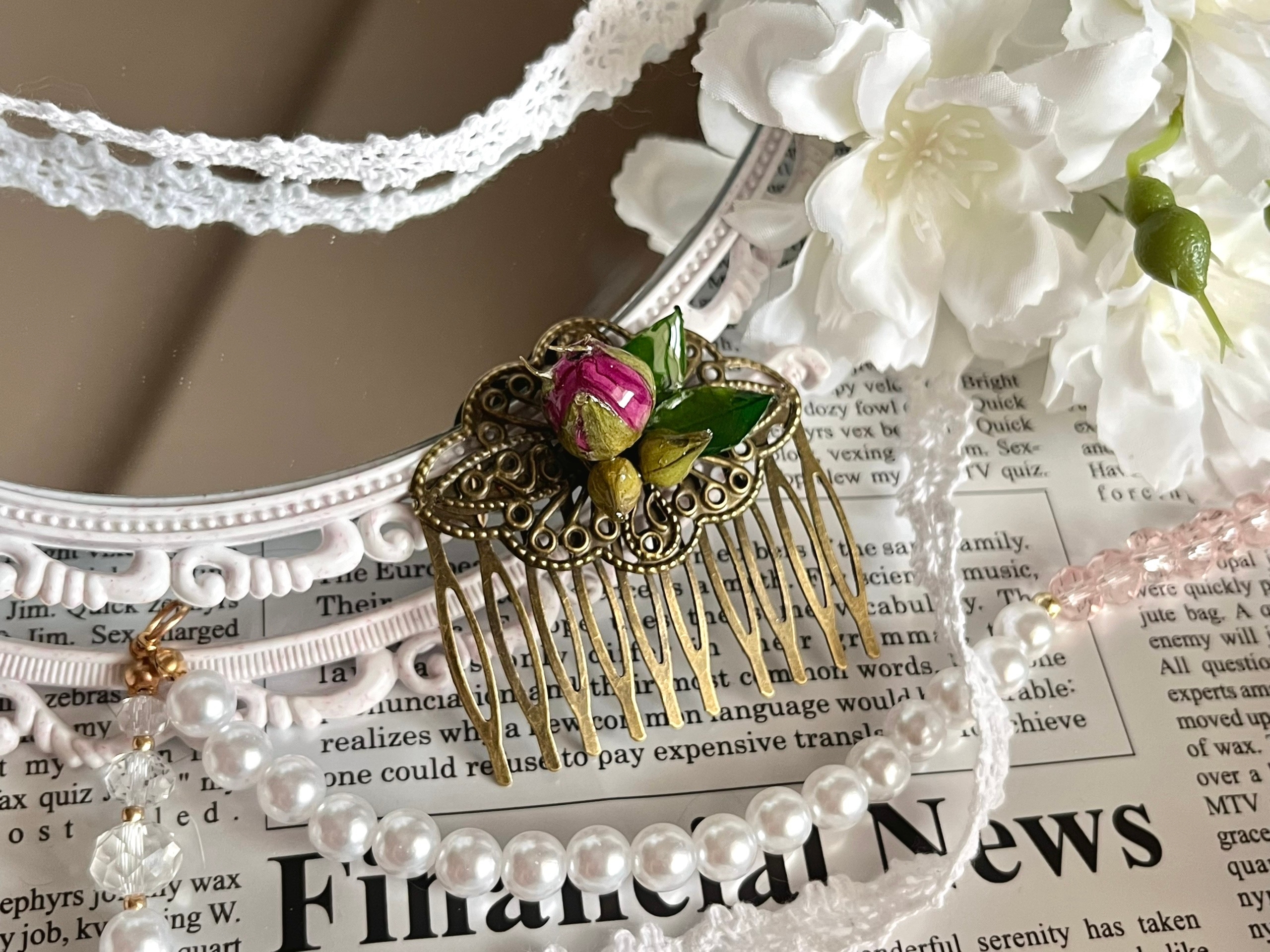 Декоративный гребень Розы