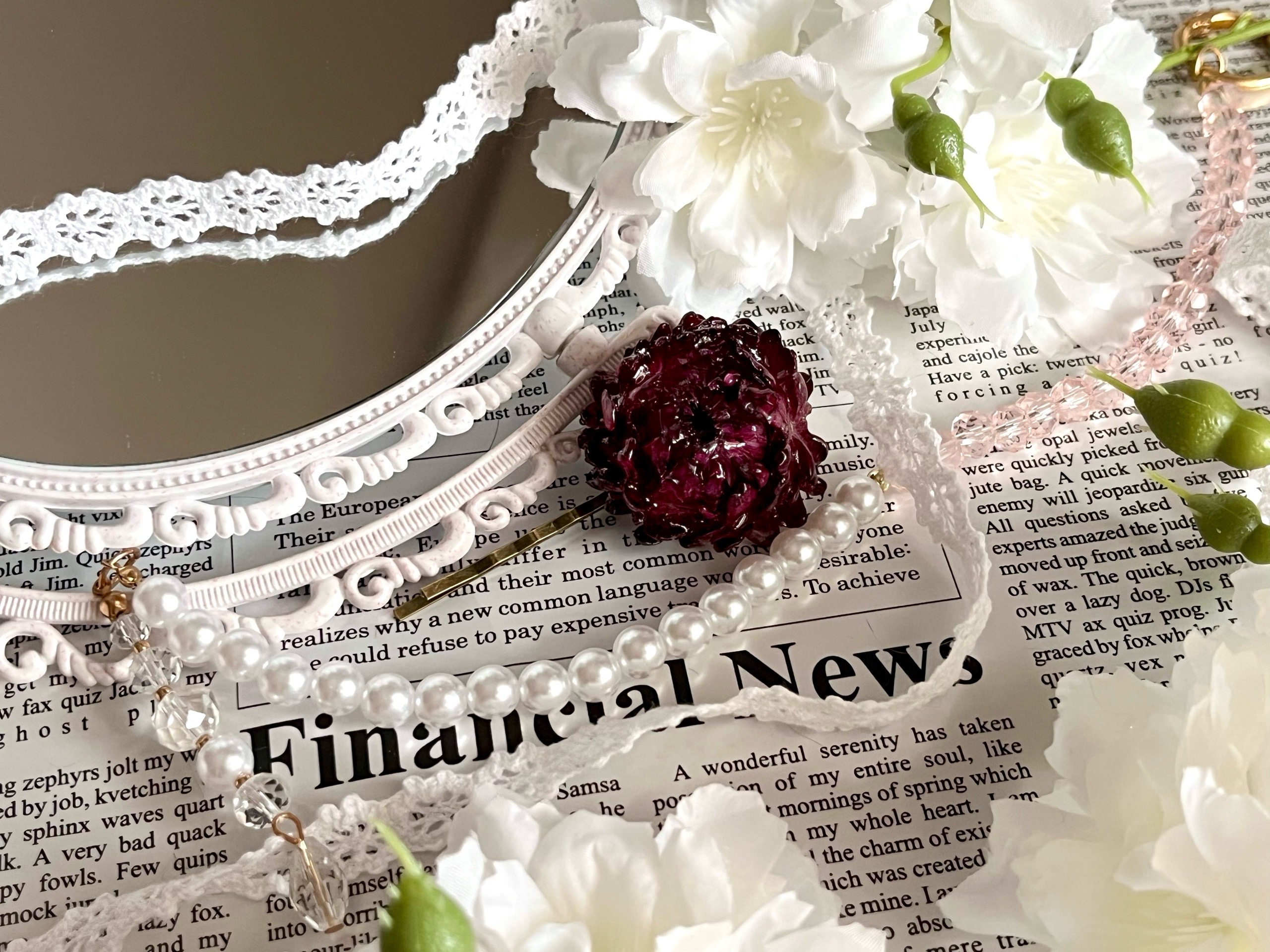 Заколка Гелихризум крупный