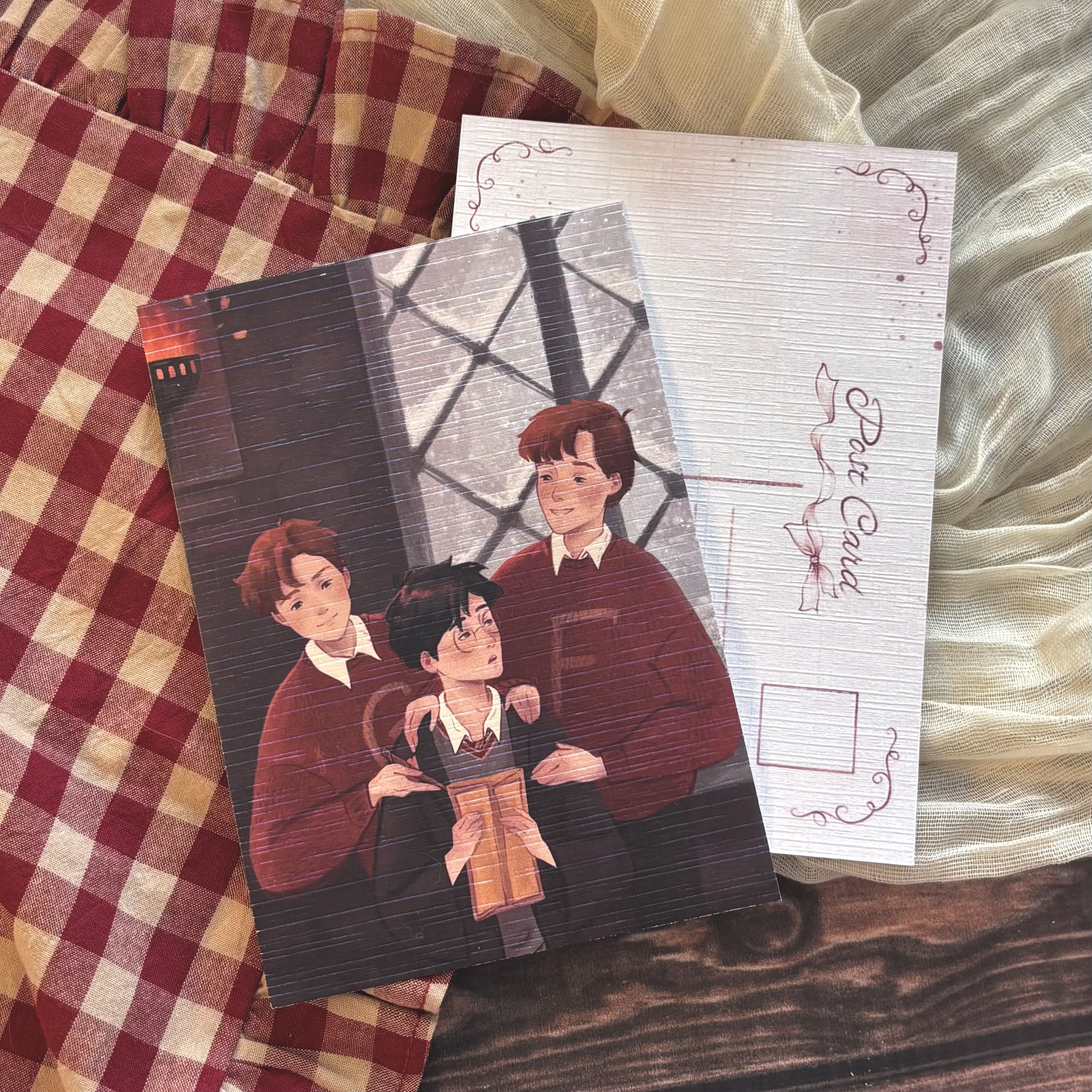 Открытка "Гарри и близнецы"