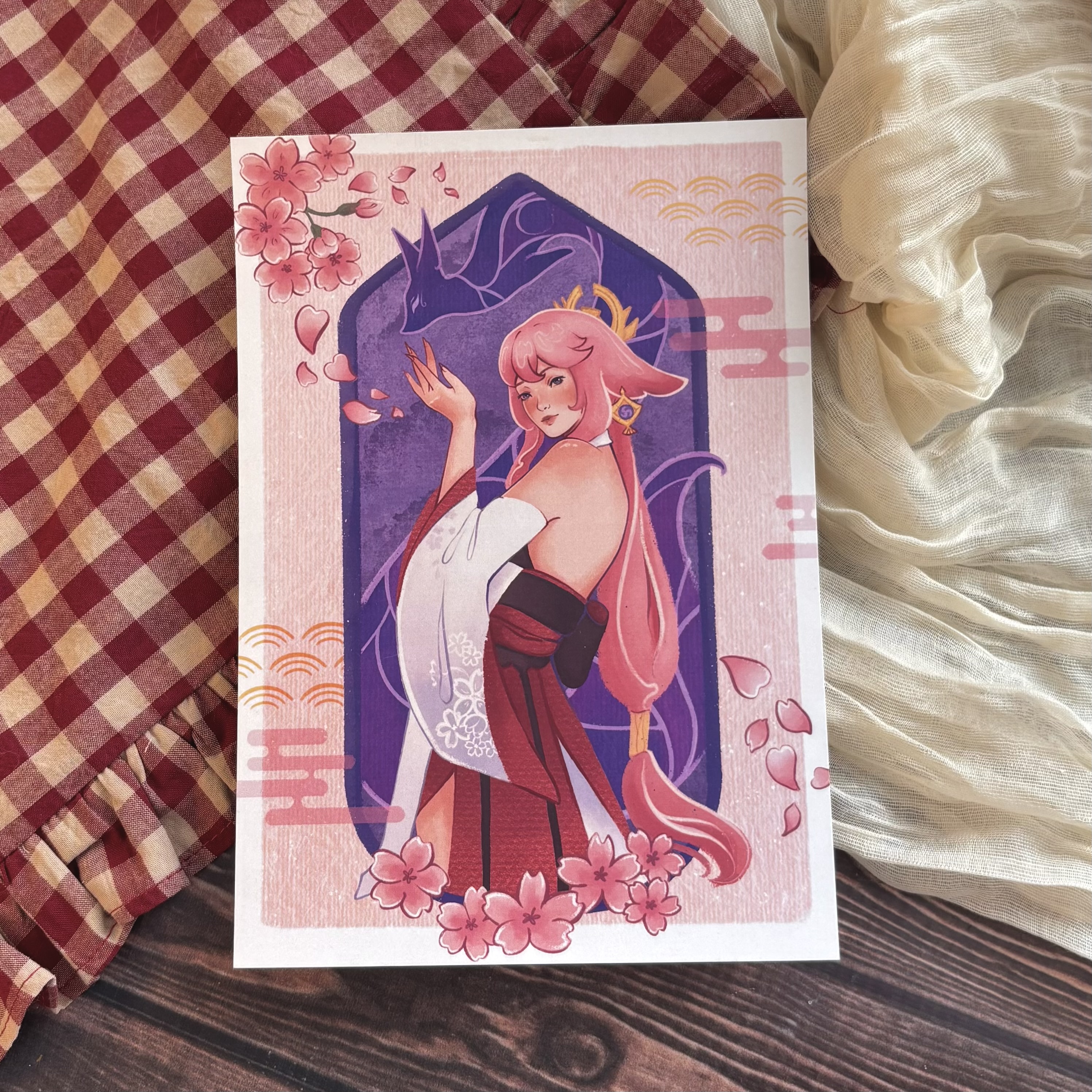 Принт А5  "Яэ Мико"