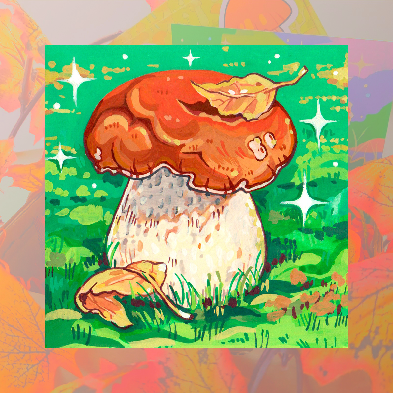 Открытка Белый