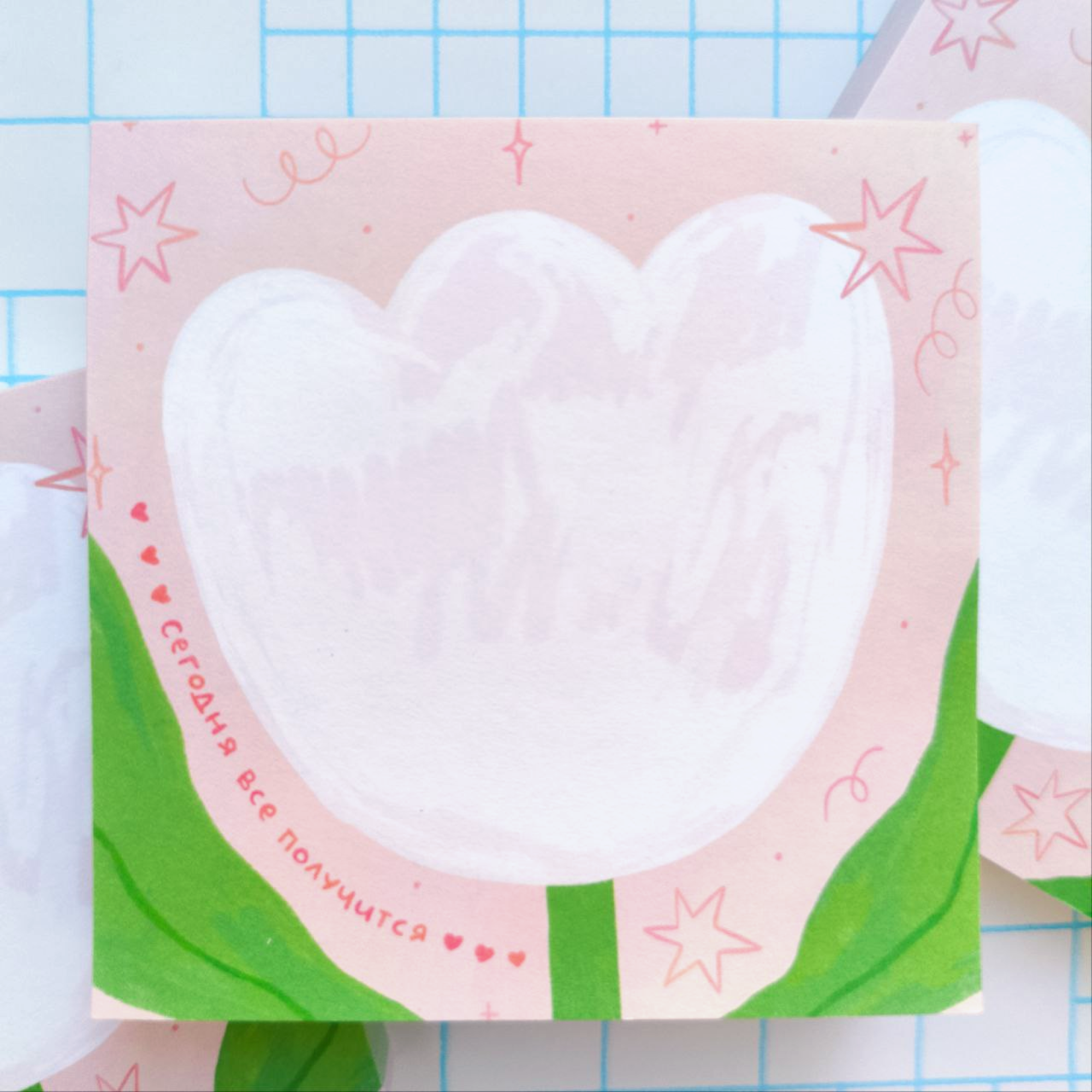 Блок для записей Тюльпан