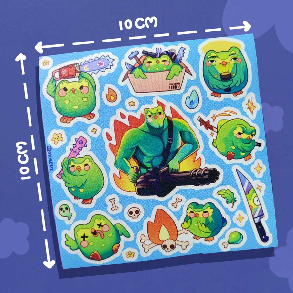 стикеры 10х10 «Сова»