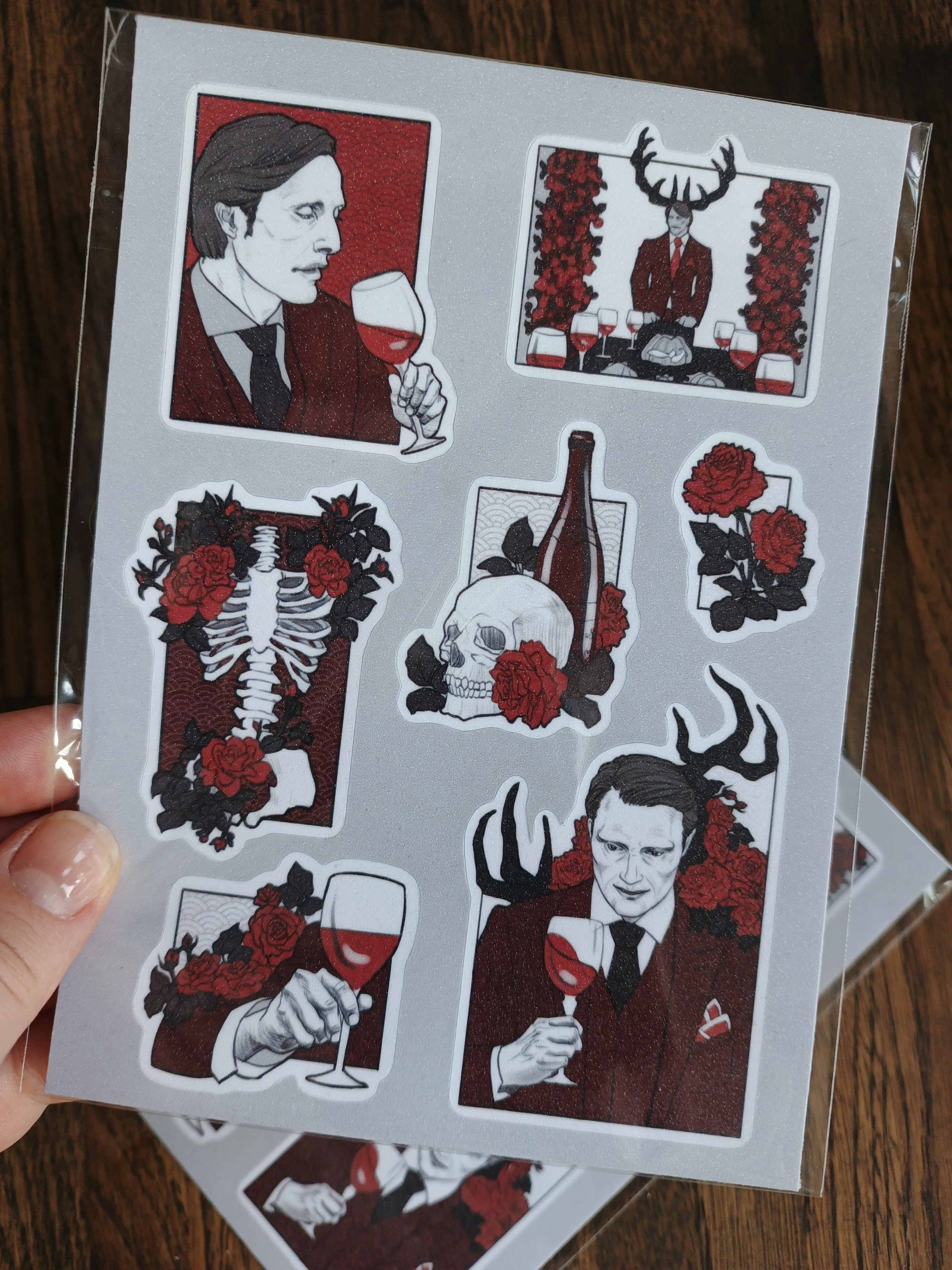 Стикерпак "Вино и розы"