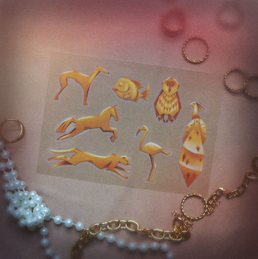 Наклейки животные