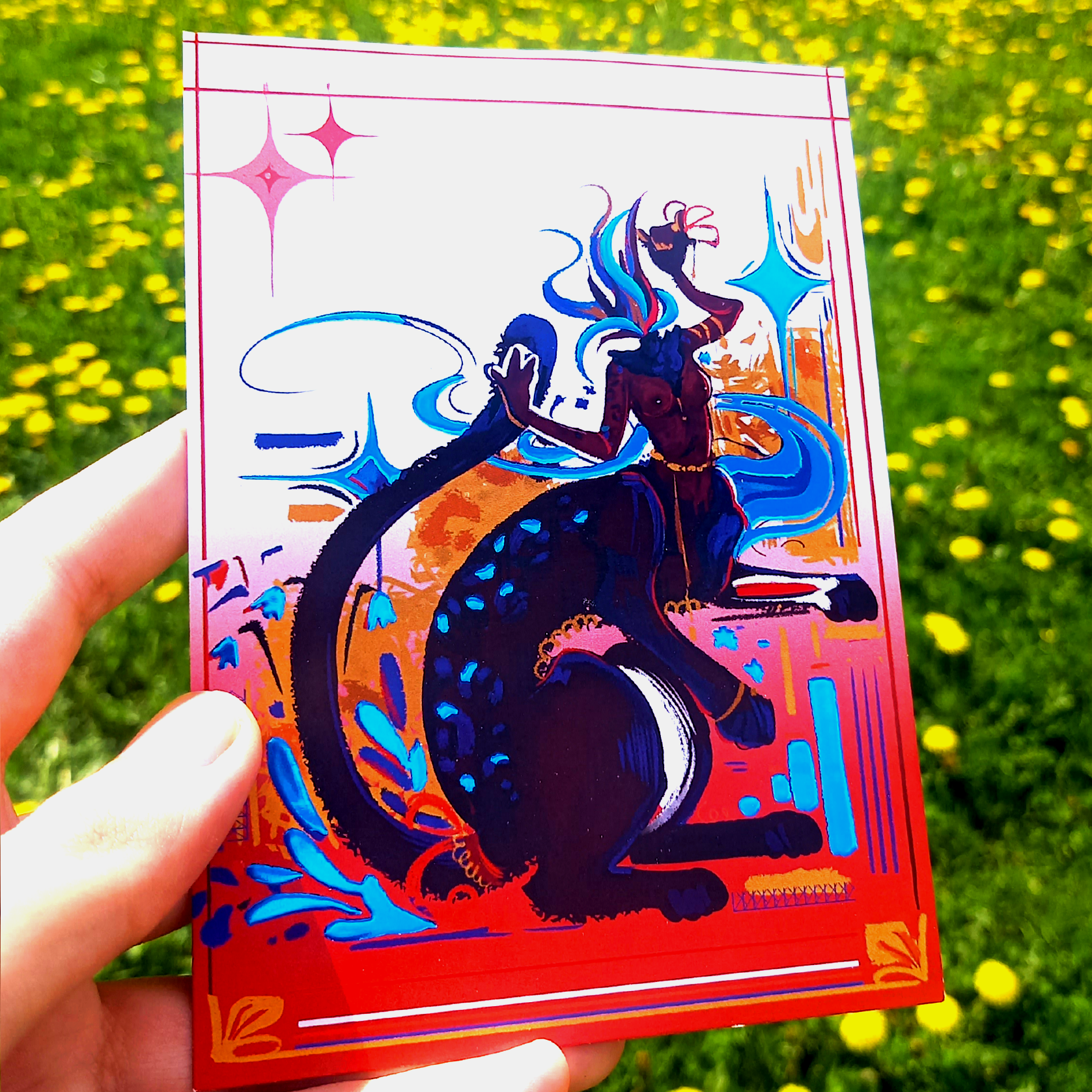 Открытка А6 гол фольга