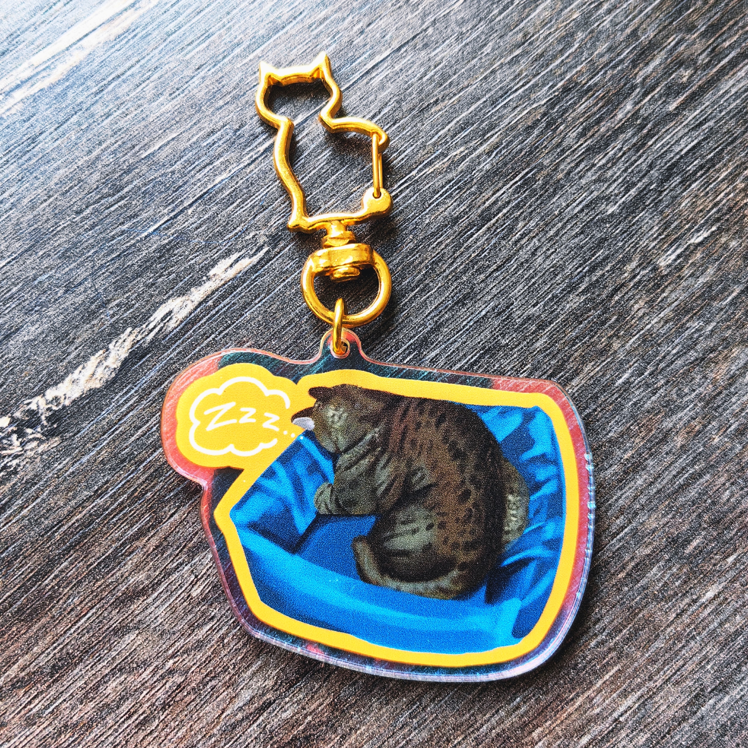 Брелок Спящий котик