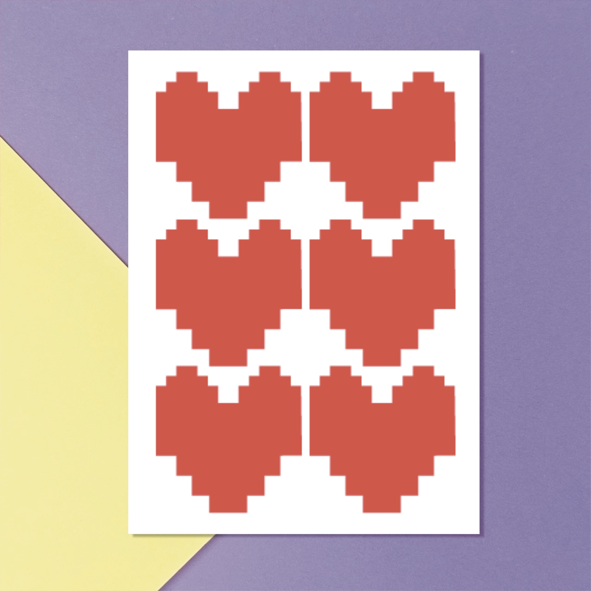 Стикерпак А6 Сердца