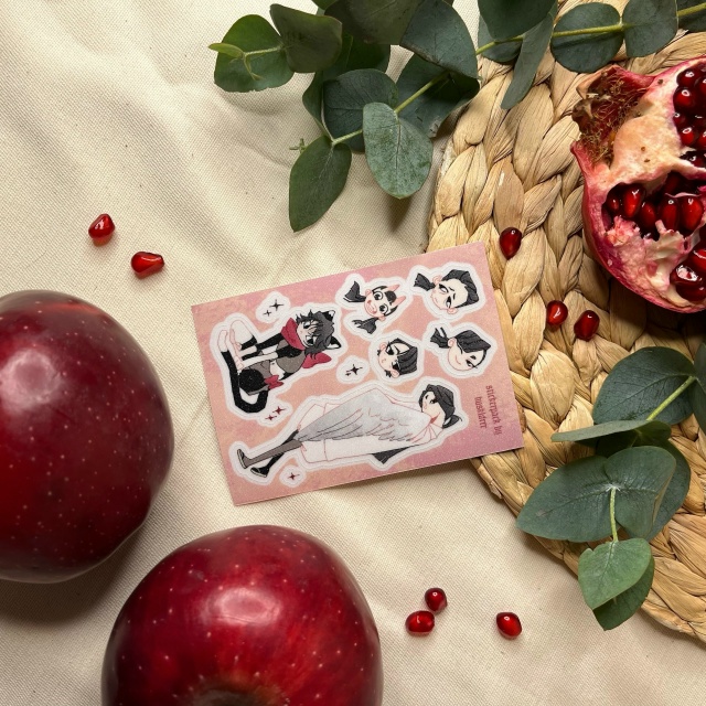 стикеры А7 сахар.лам. ПОДЗЕМЕЛЬЕ ВКУСНОСТЕЙ изуцуми