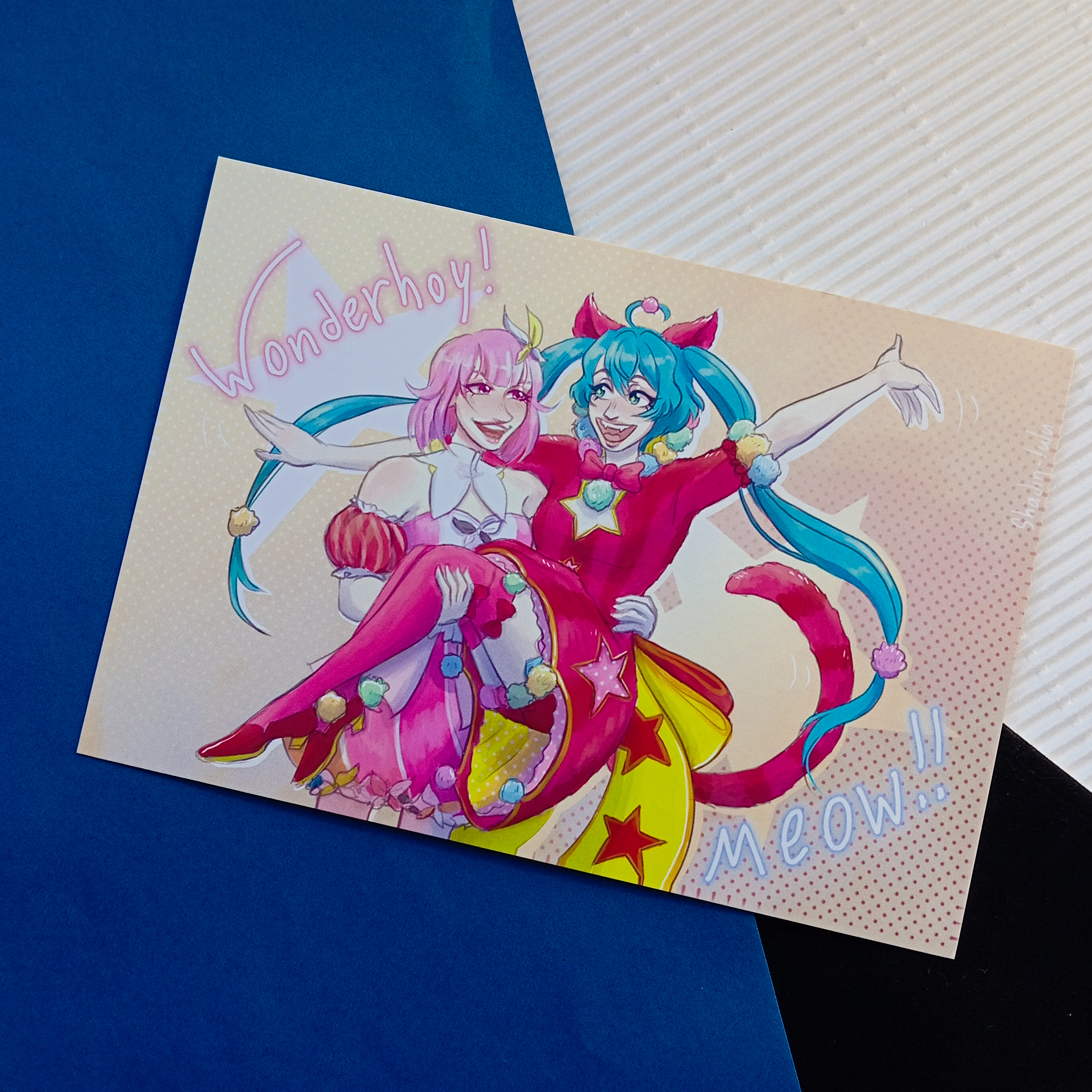 Открытка “Секай” Мику и Эму