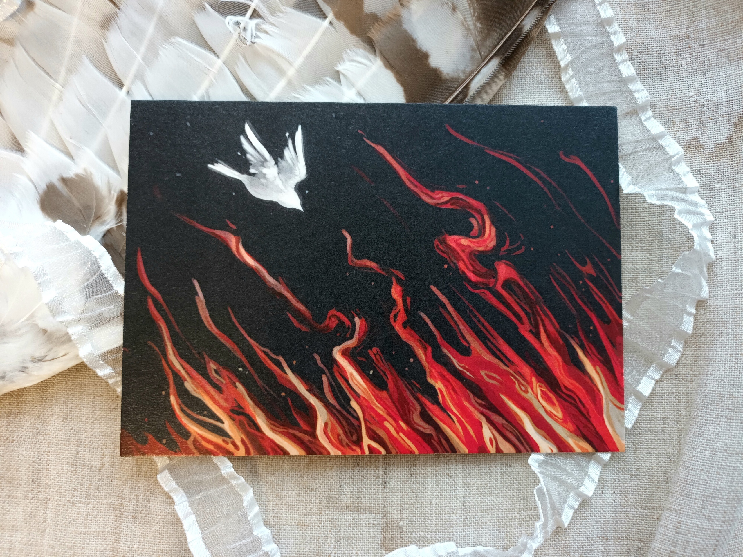 Открытка Лишь бы не сгореть