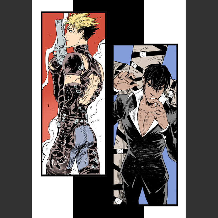 Открытка А5 Триган комикс