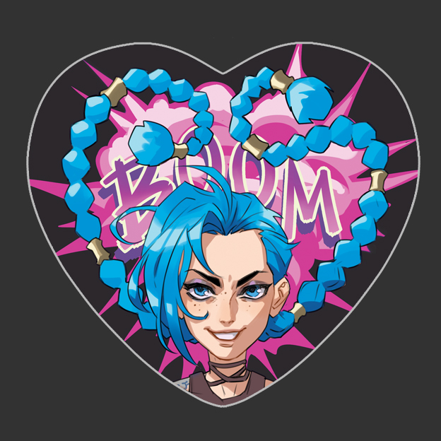 Значок сердце Джинкс