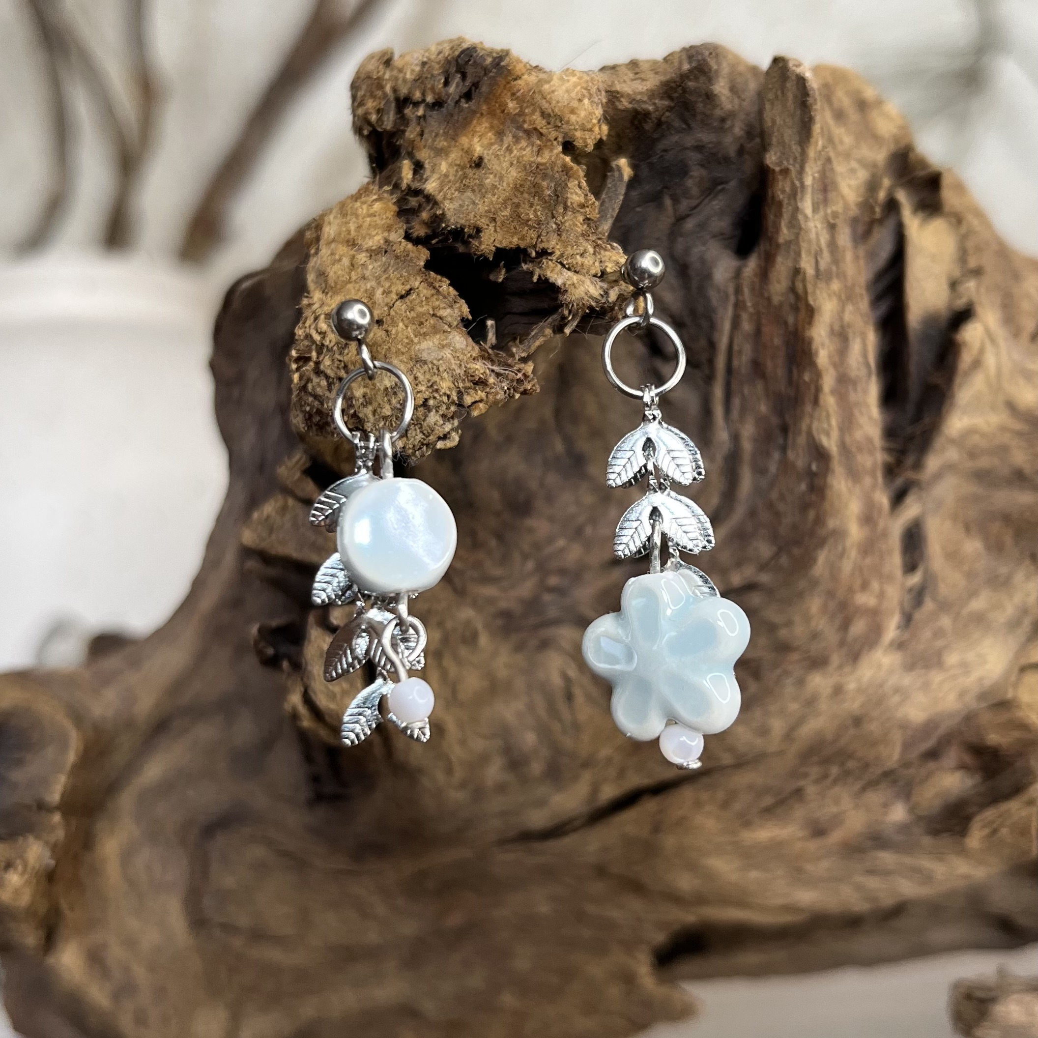 Серьги-гвоздики «Айсберг»