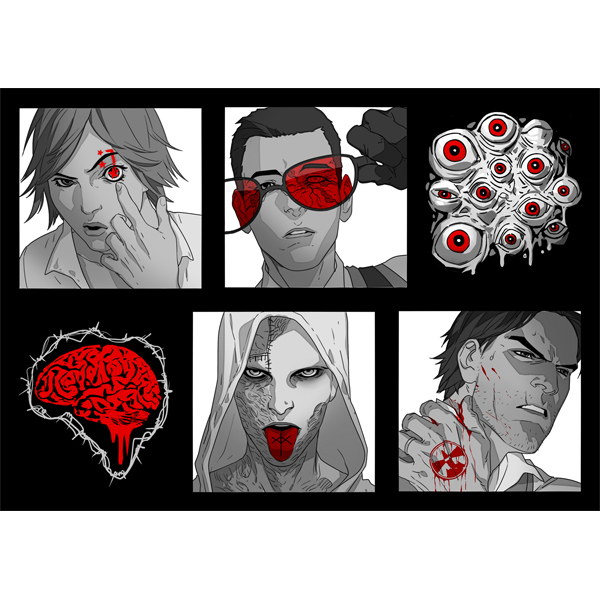 Стикеры А6 Зло внутри / The Evil Within