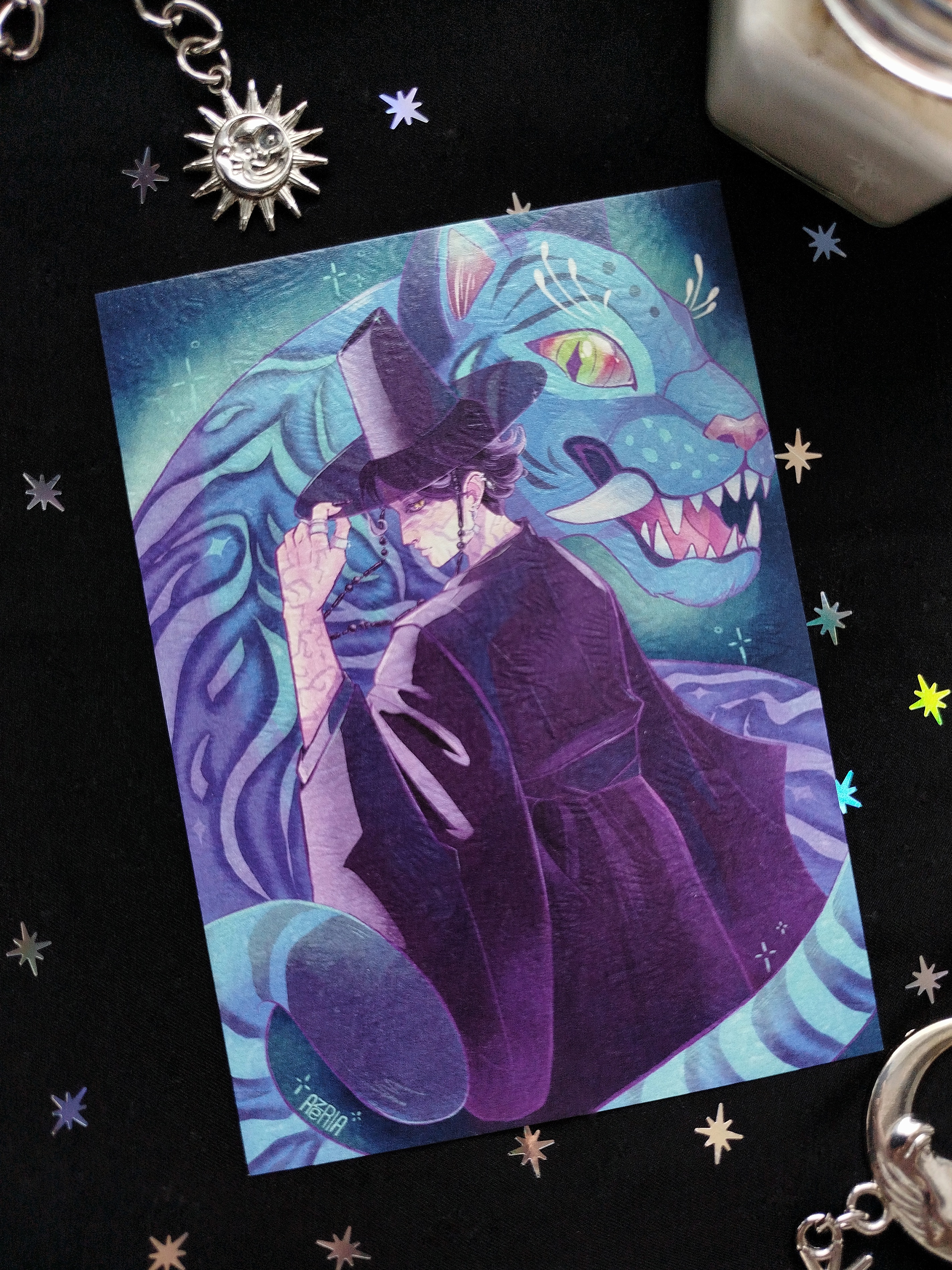 Открытка К-поп охотницы на демонов