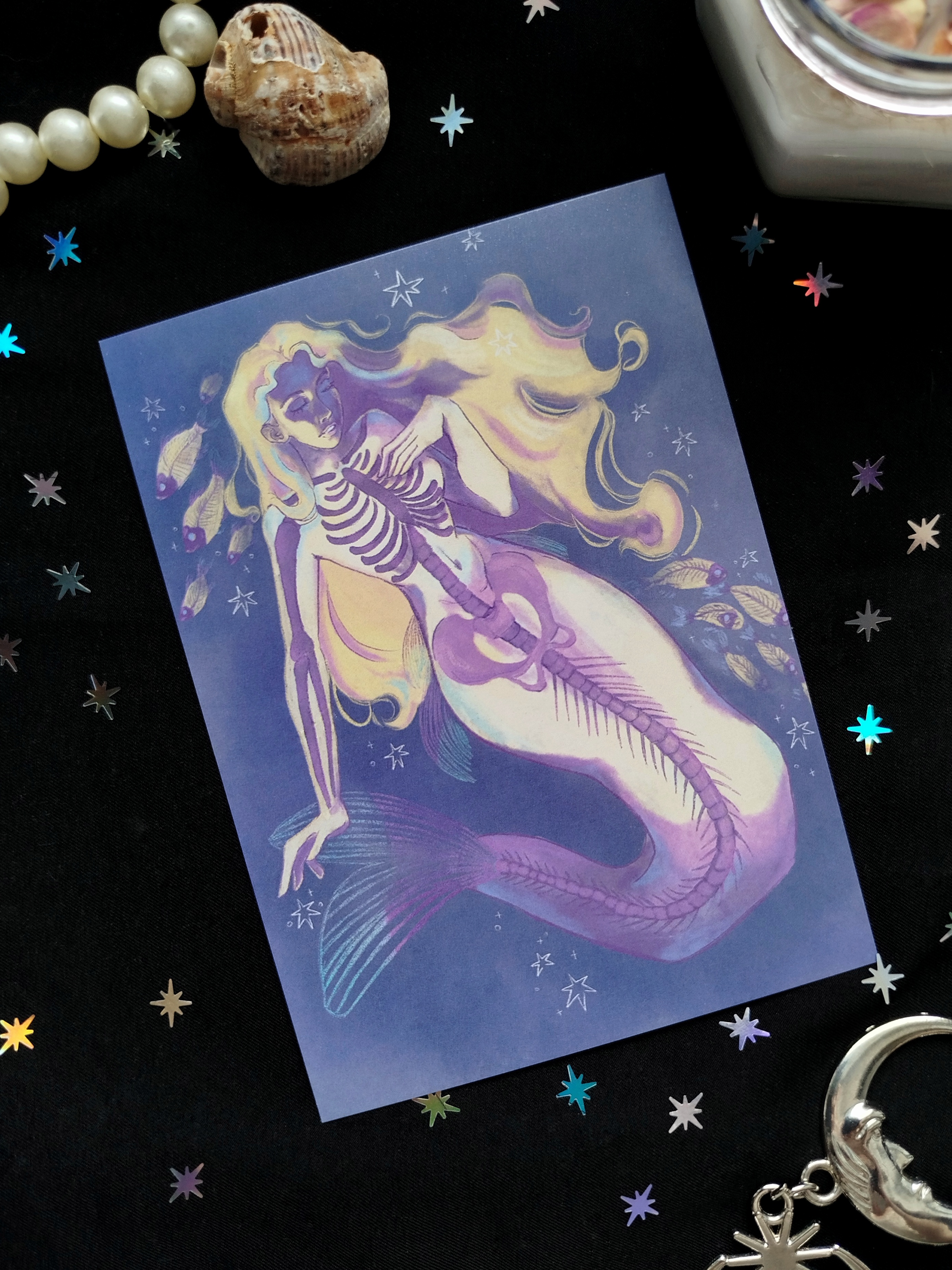 Открытка "Русалка прозрач.”