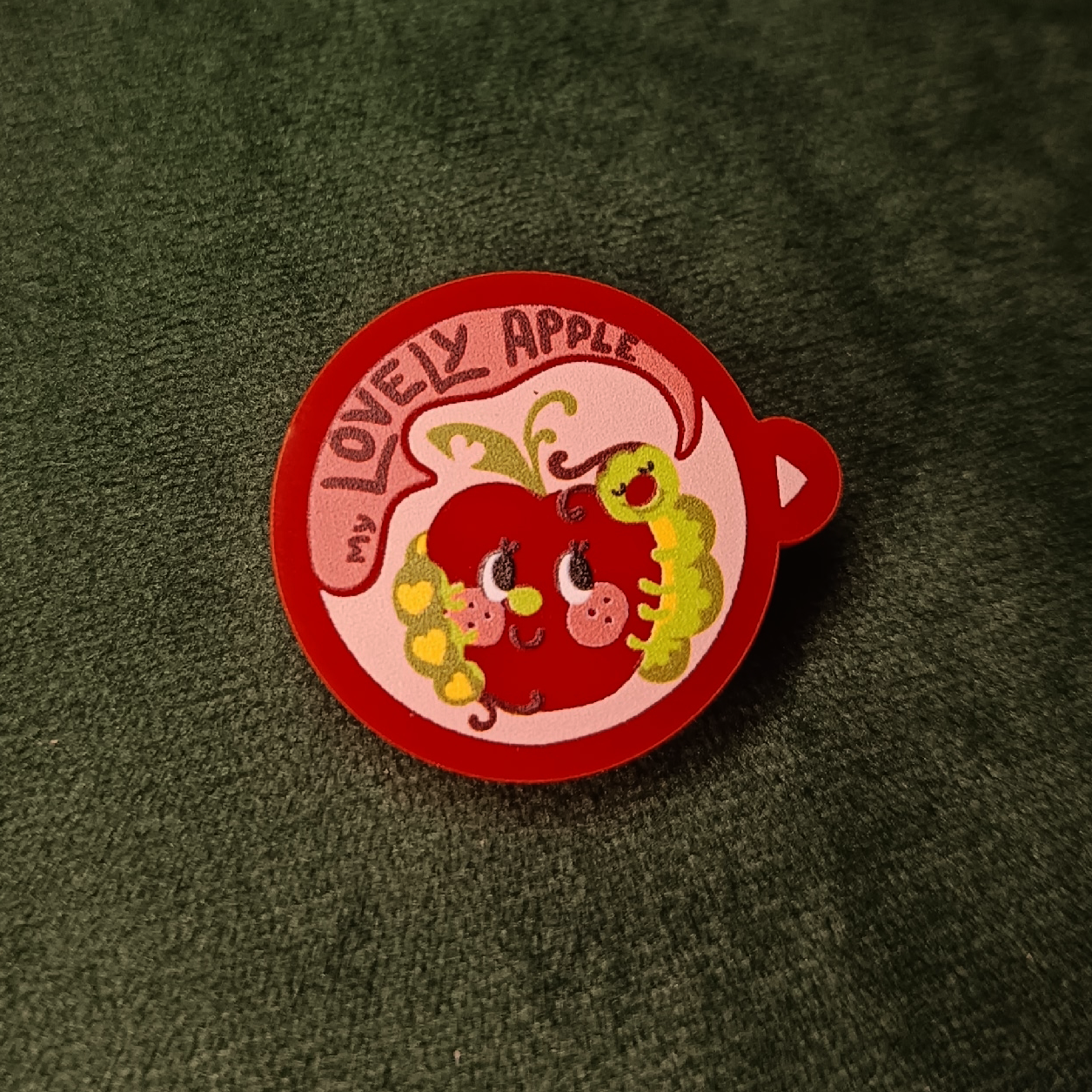Пин акриловый "Яблочко"