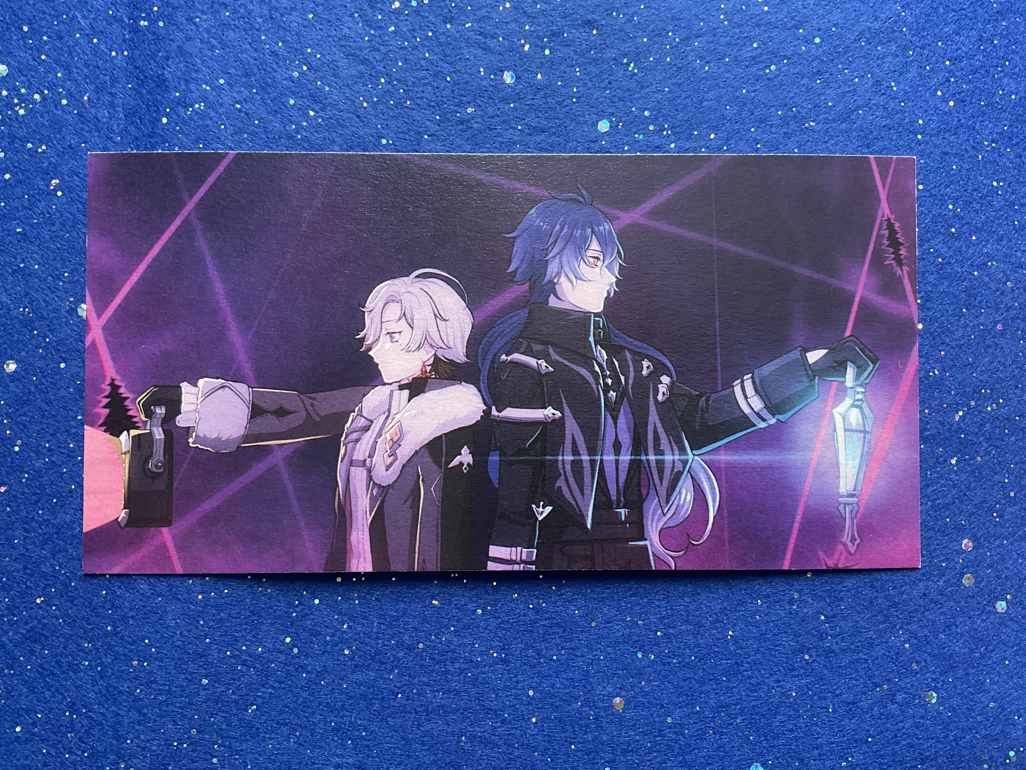 Принт Геншин Иллуги и Флинс