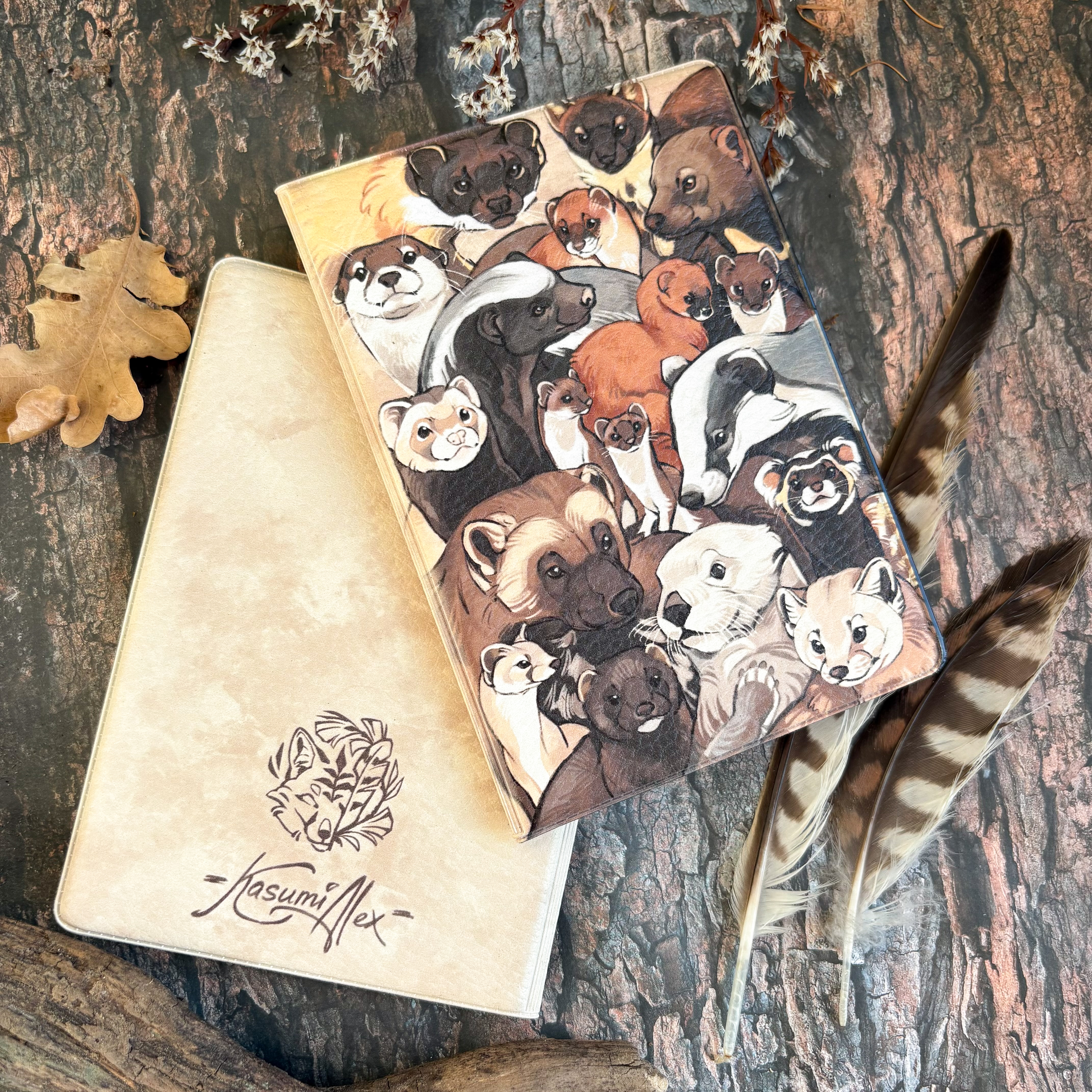 Обложка на паспорт "Семейство куньих"