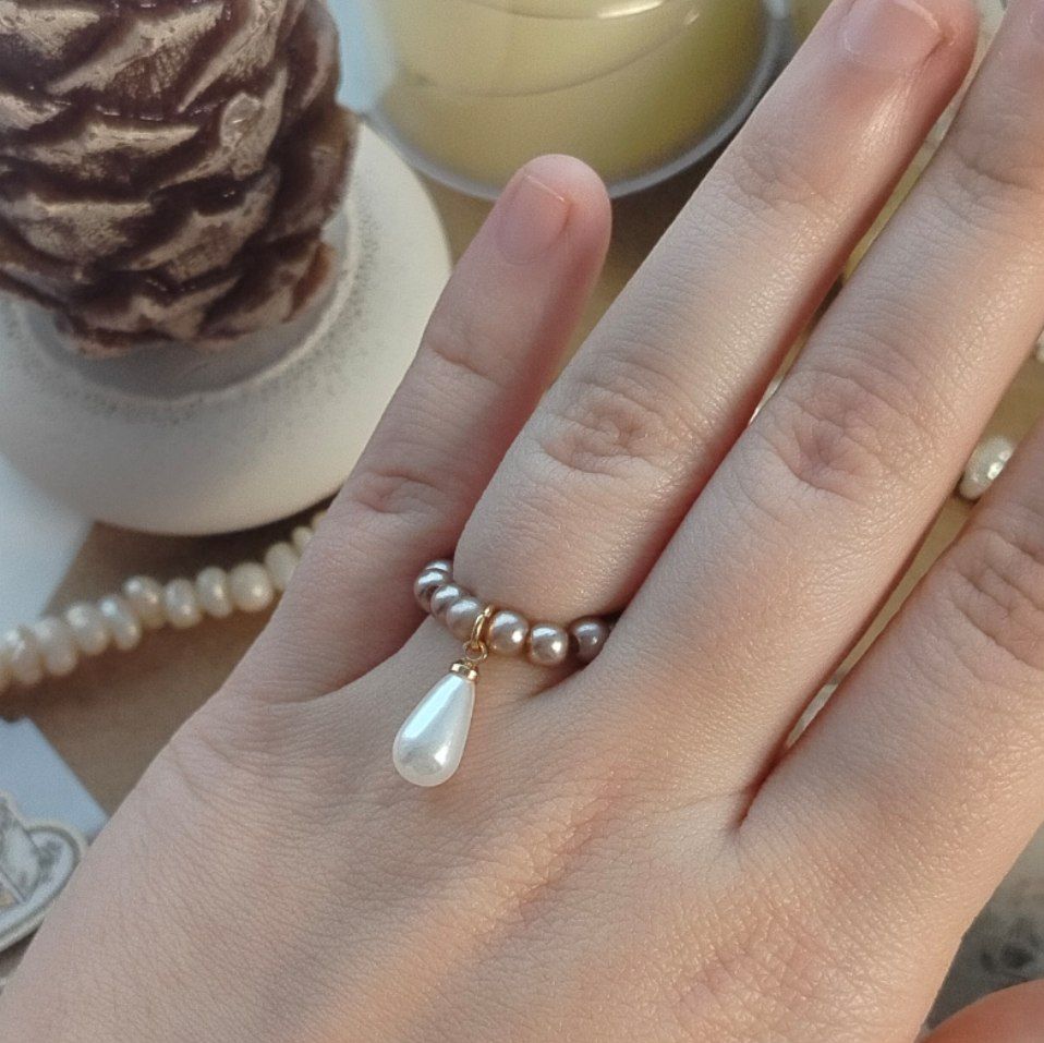 Кольцо 165 с подвеской каплей