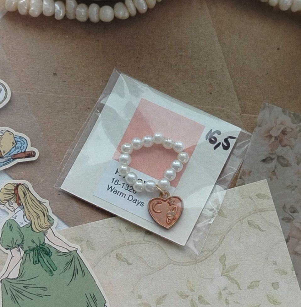 Кольцо 165 с подвеской рыжий космос